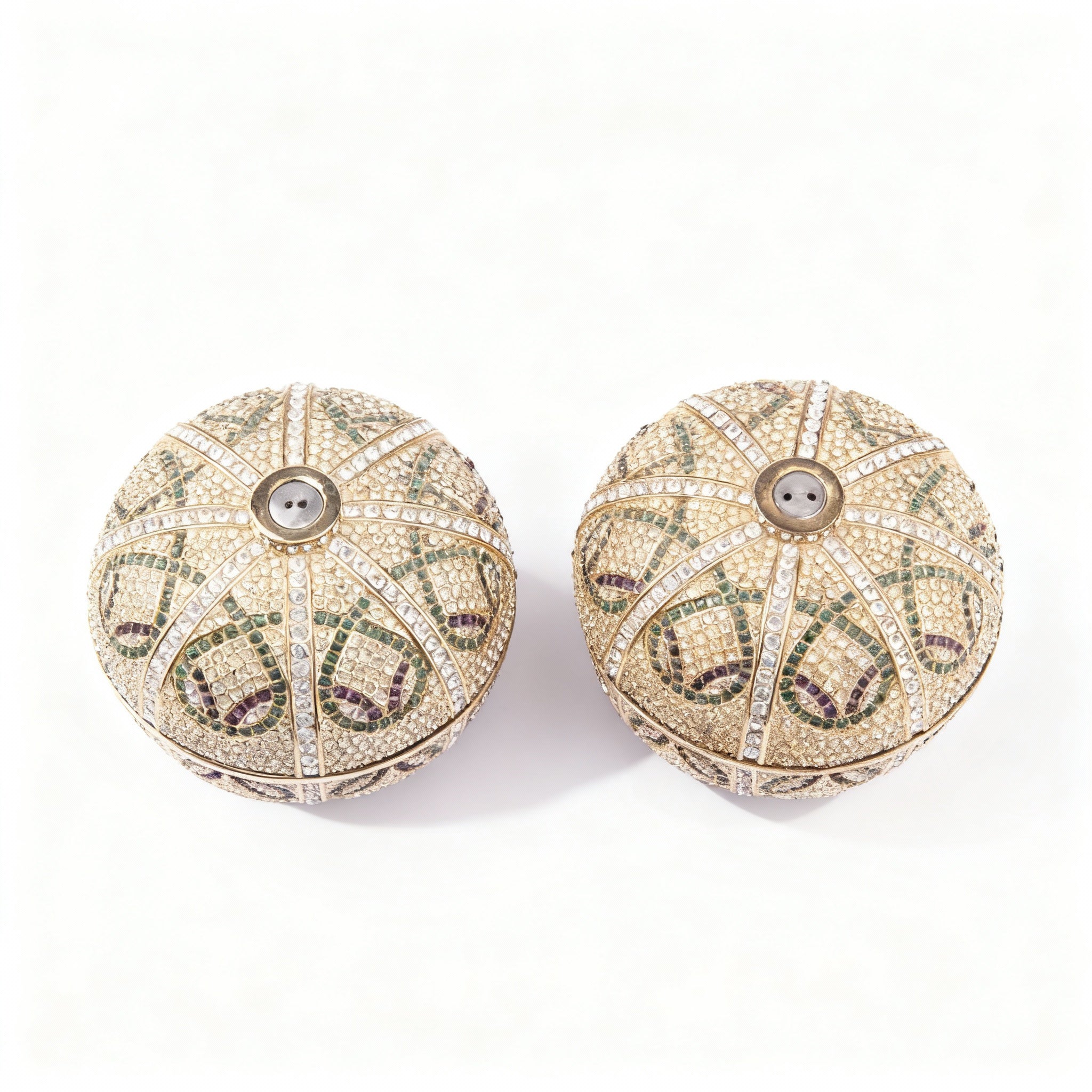 L'Objet. Salt & Pepper Metal Set With Swarovski Crystals