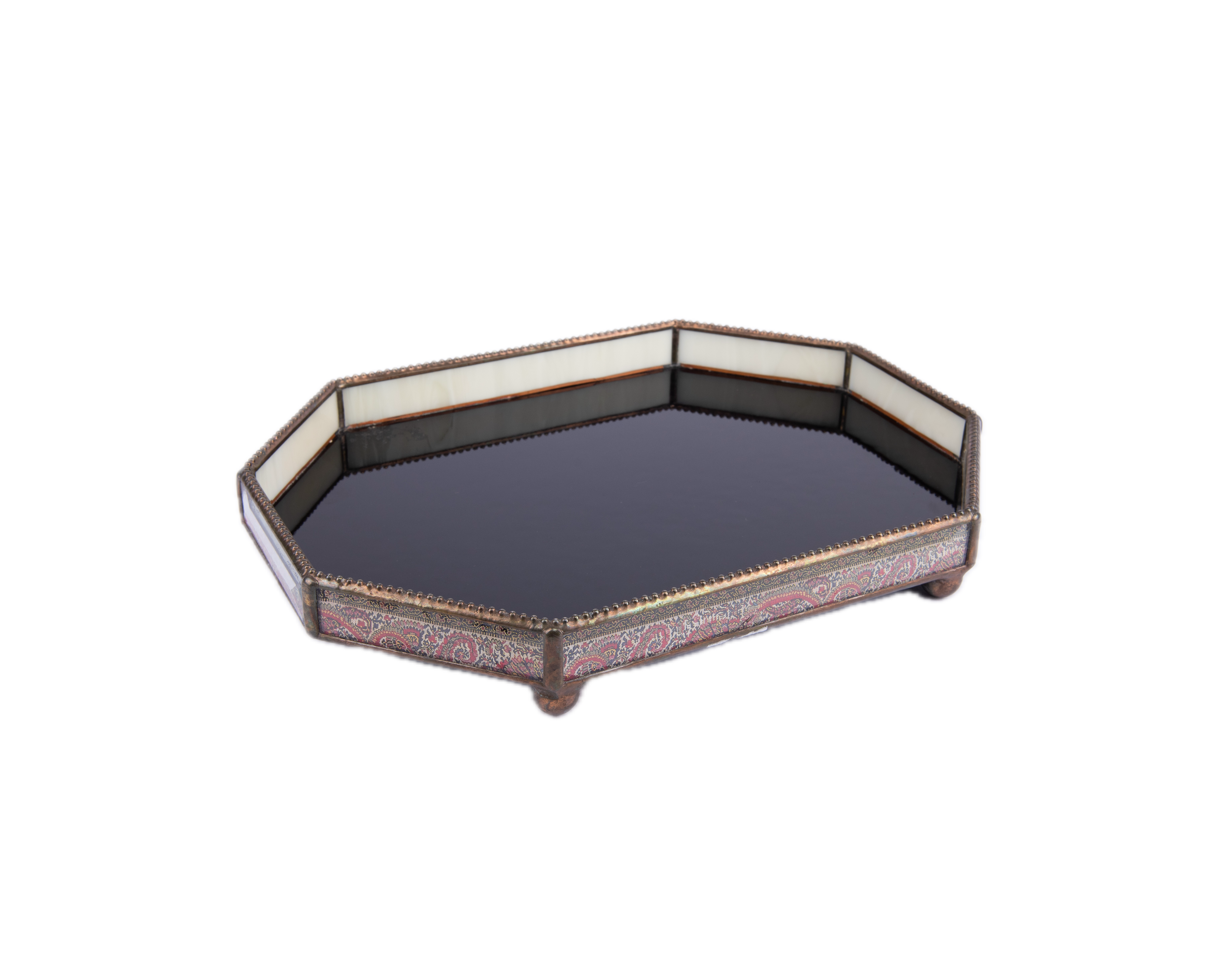 Willan F. Vintage Black Tray. Large Size