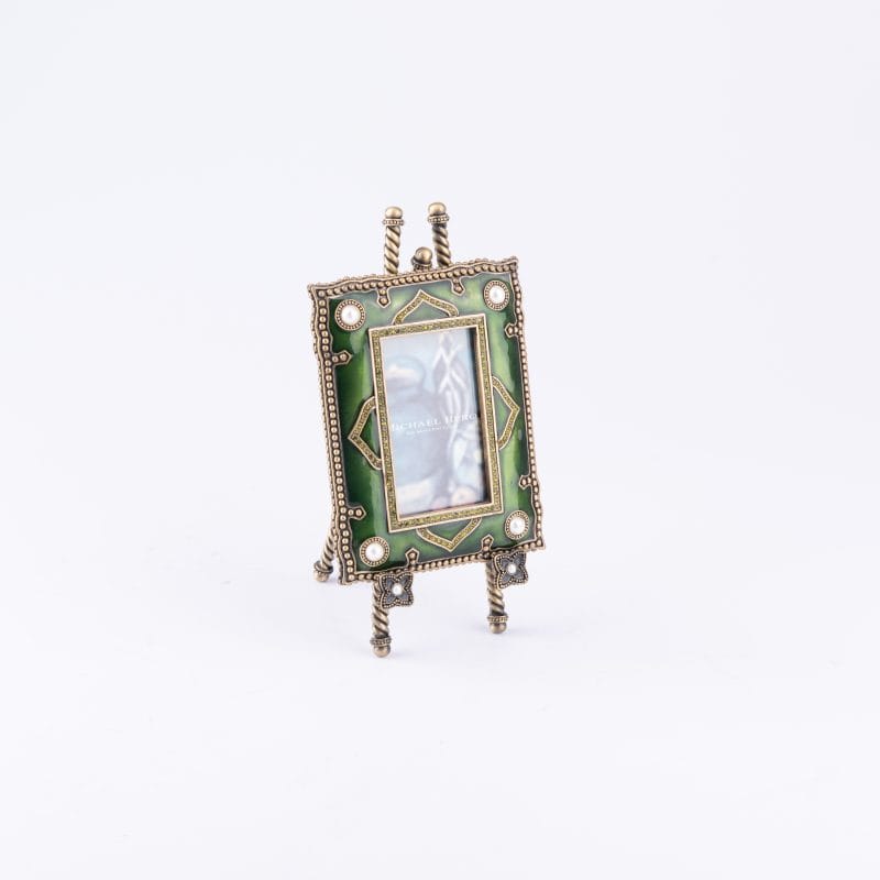 Michael Hero. Green Picture Frame with Easel. Medium Size