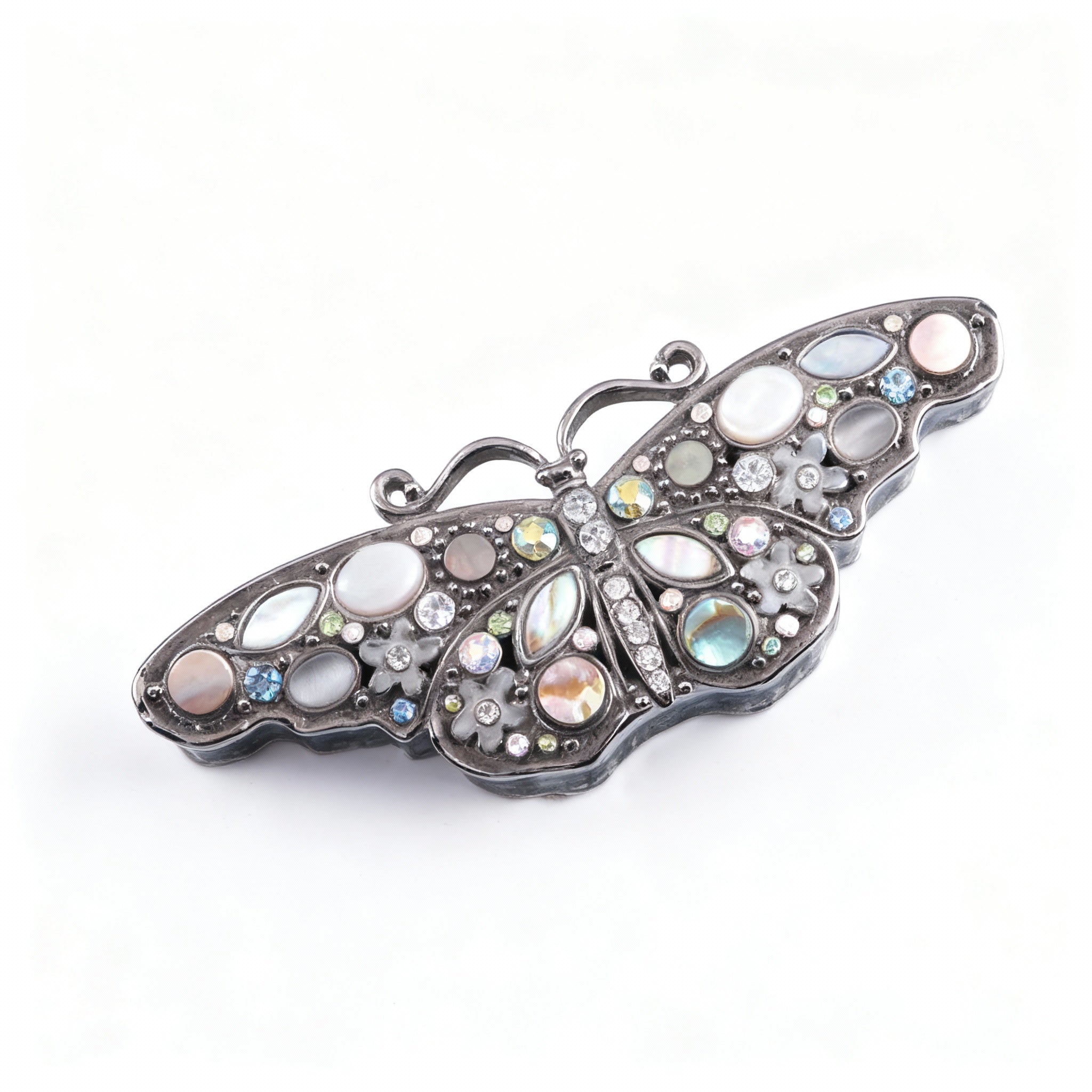 Welforth. Butterfly Souvenir Box with Stones.