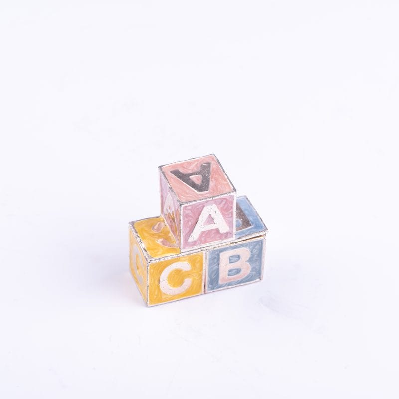 Welforth. Jewellery Box in ABC Block Design