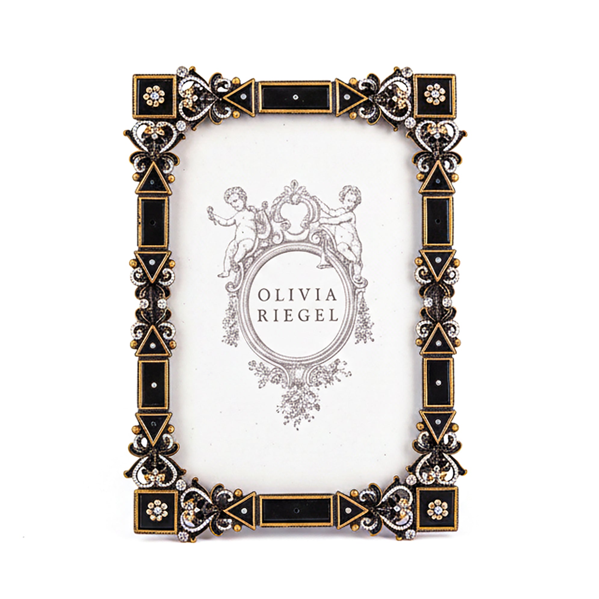 Olivia Riegel. Black Deco Picture Frame. Large Size