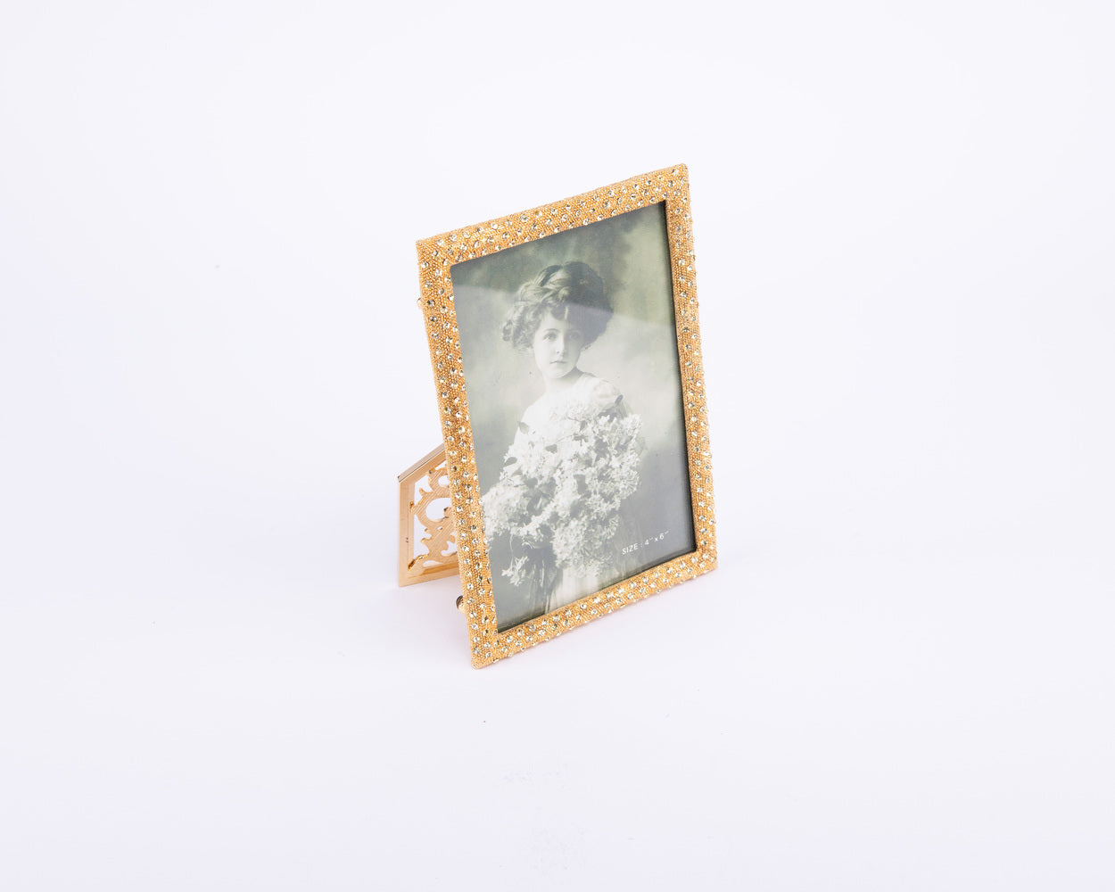 Tizo Design. Bejewelled Gold Photo Frame