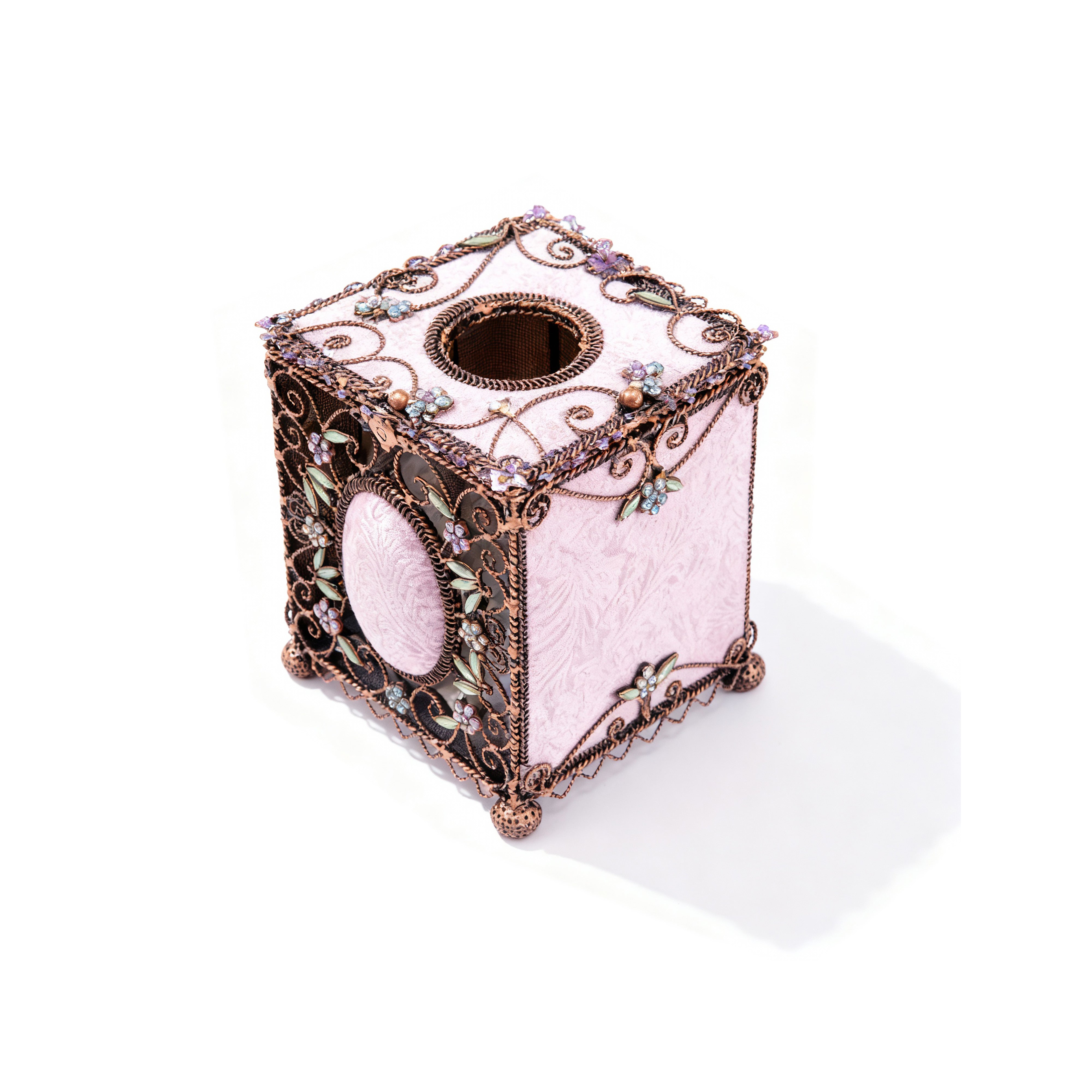 Popular Creations. Purple Tissue Box. Medium Size