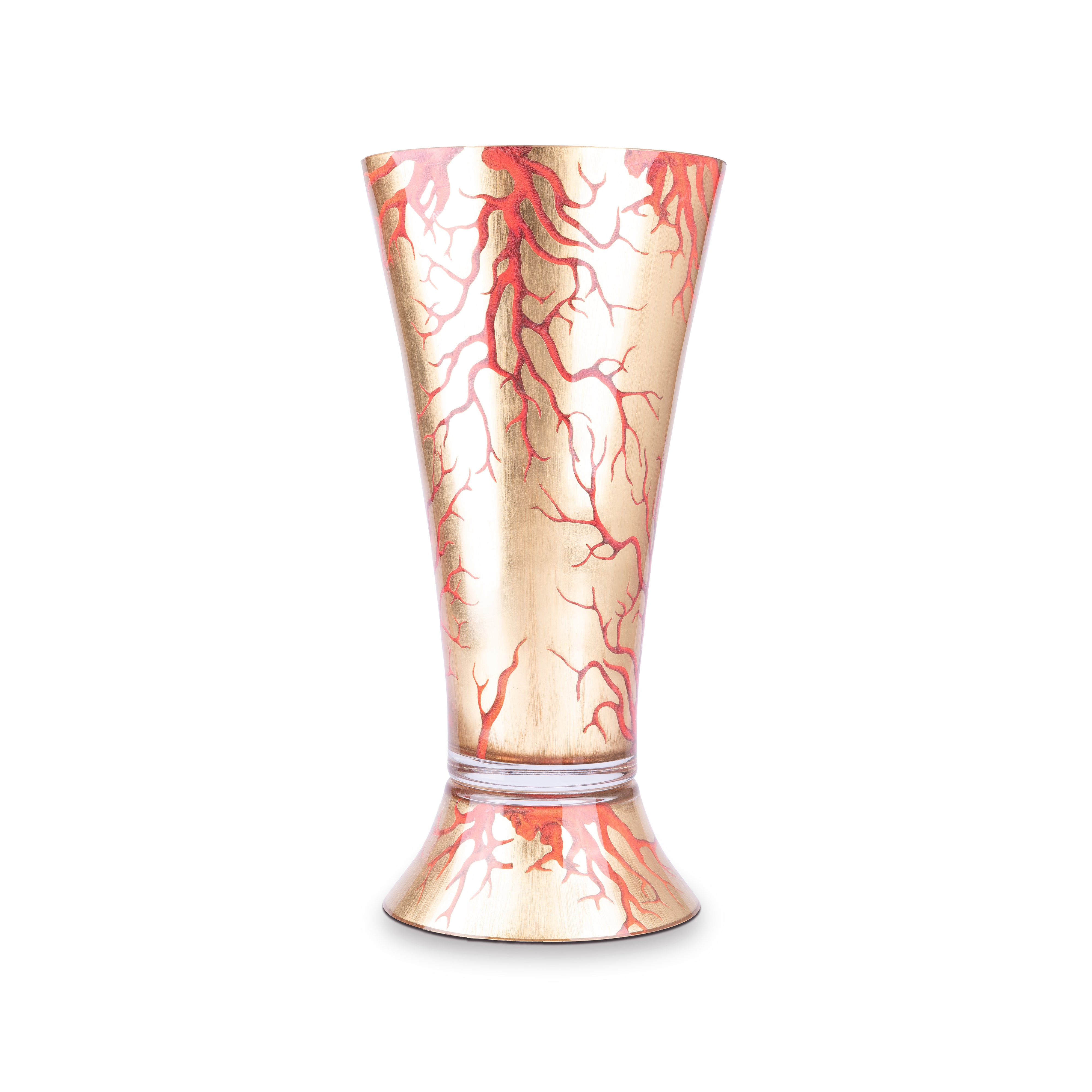 Scott Potter. Gilded Glass Vase. Large Size