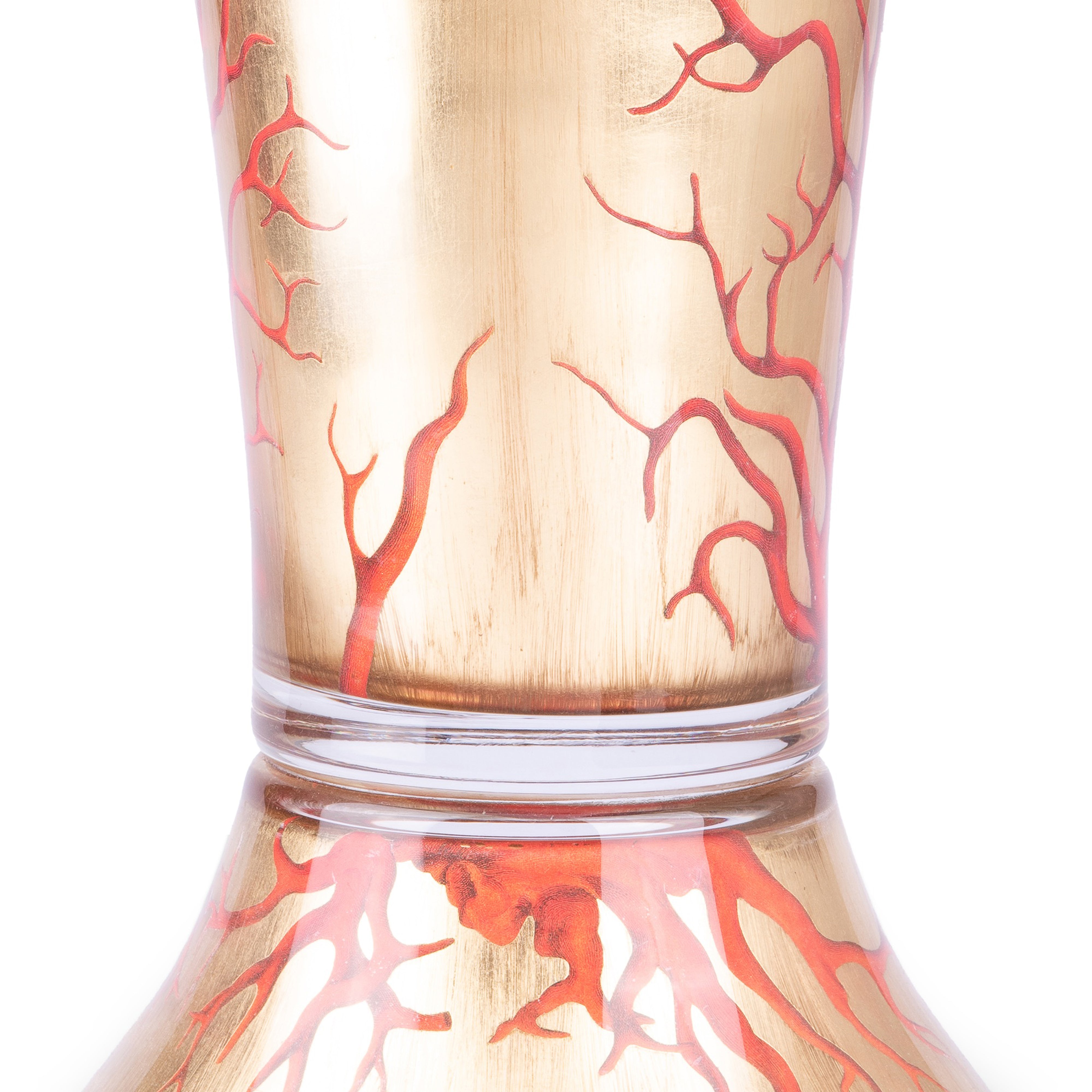 Scott Potter. Gilded Glass Vase. Large Size