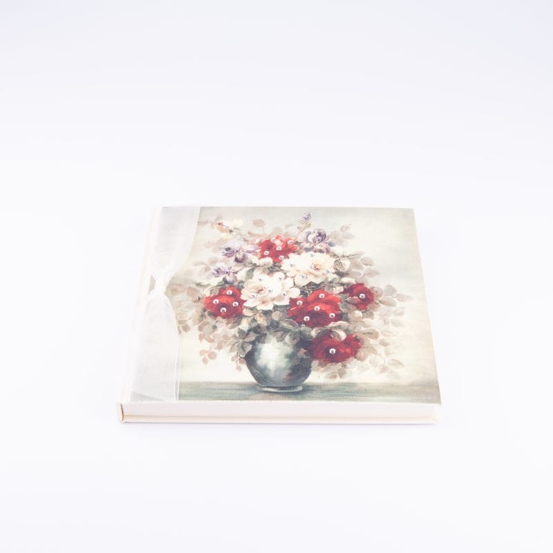 Terra Tradition. Floral Guest Book with Swarovski Crystals