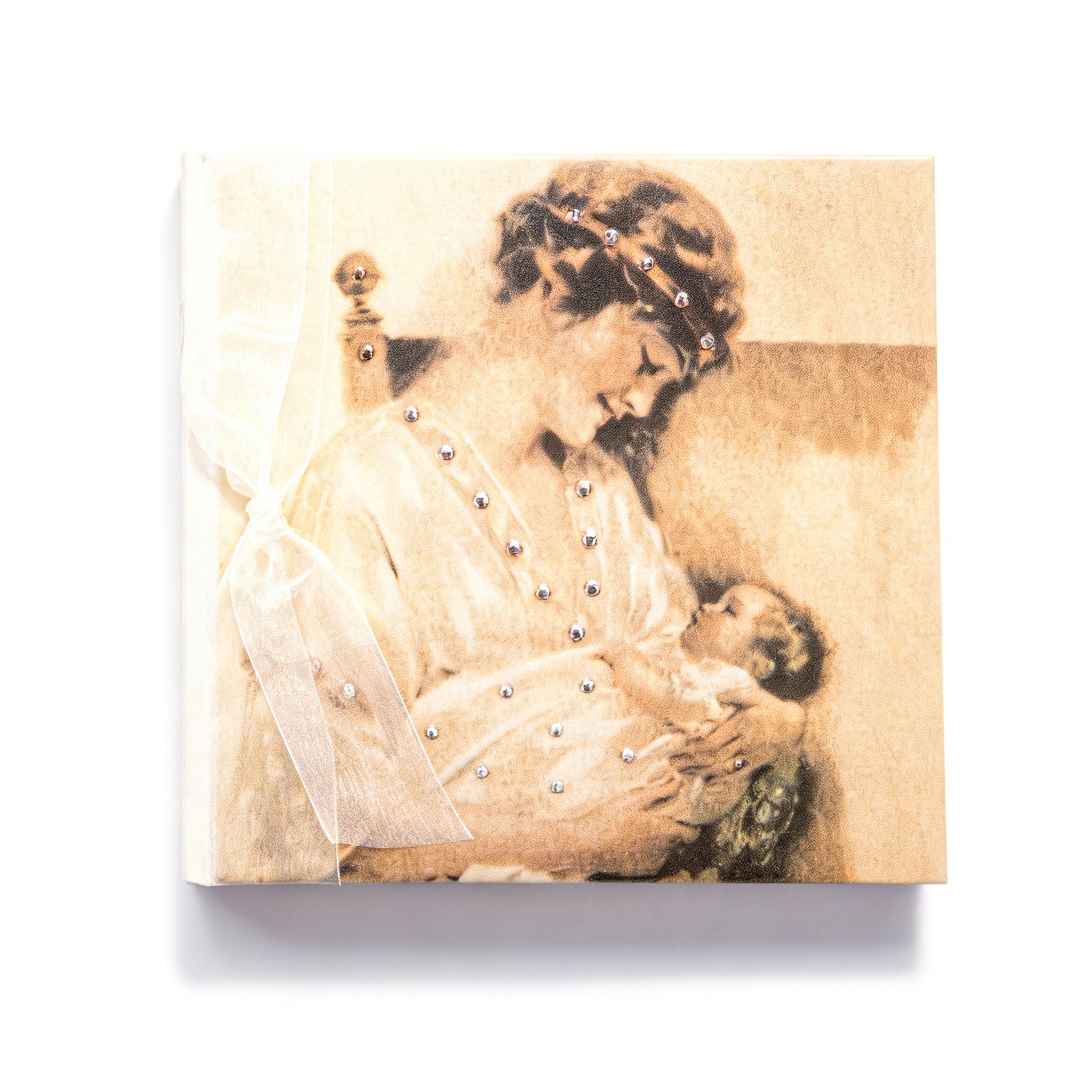 Terra Tradition. Guest Book For New Baby Wishes Studded with Swarovski