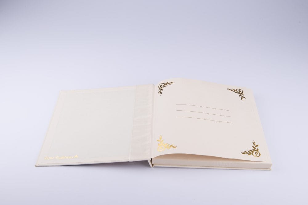 Terra Tradition. Guest Book For New Baby Wishes Studded with Swarovski