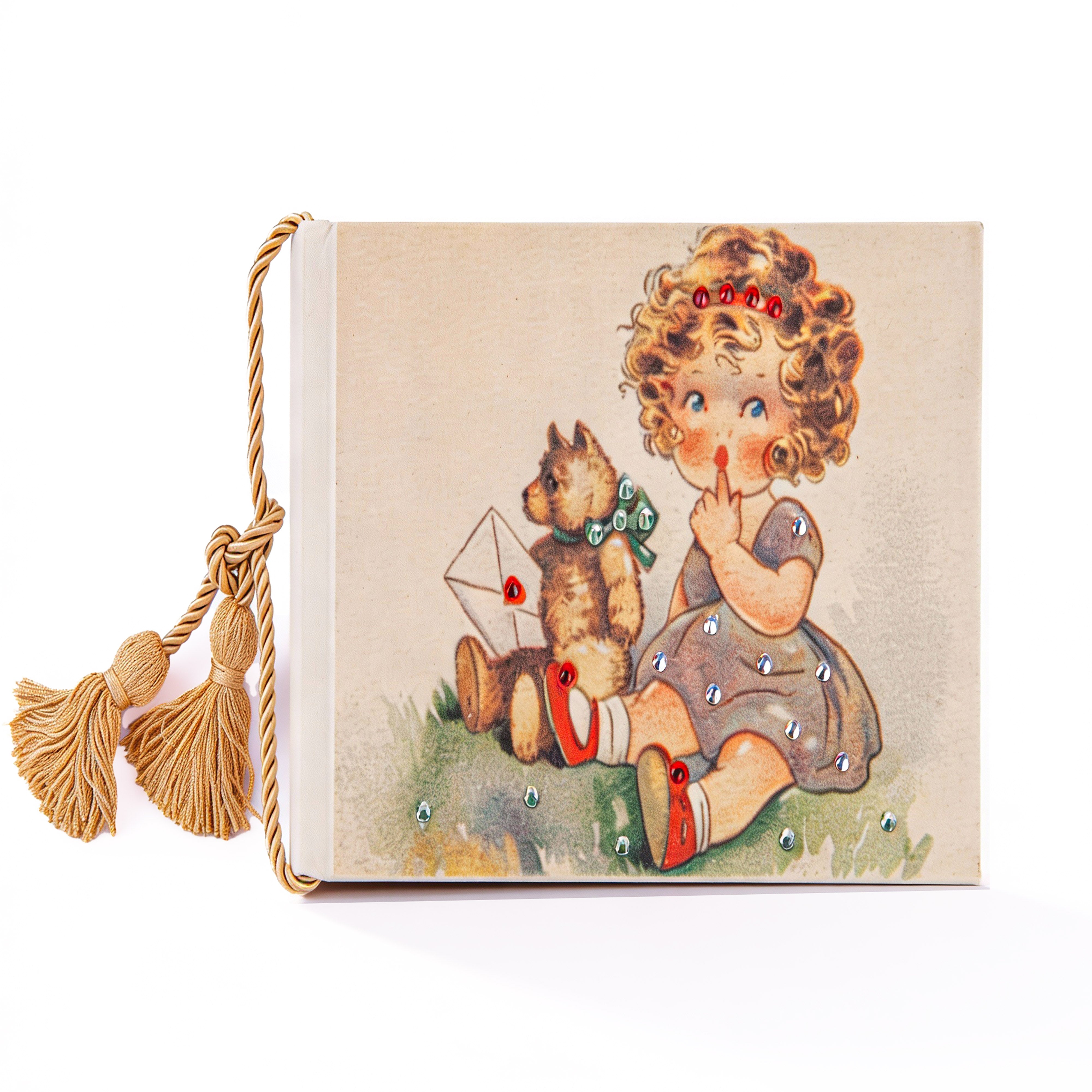 Terra Tradition. Photo Album with Transparent & Red Swarovski Crystals