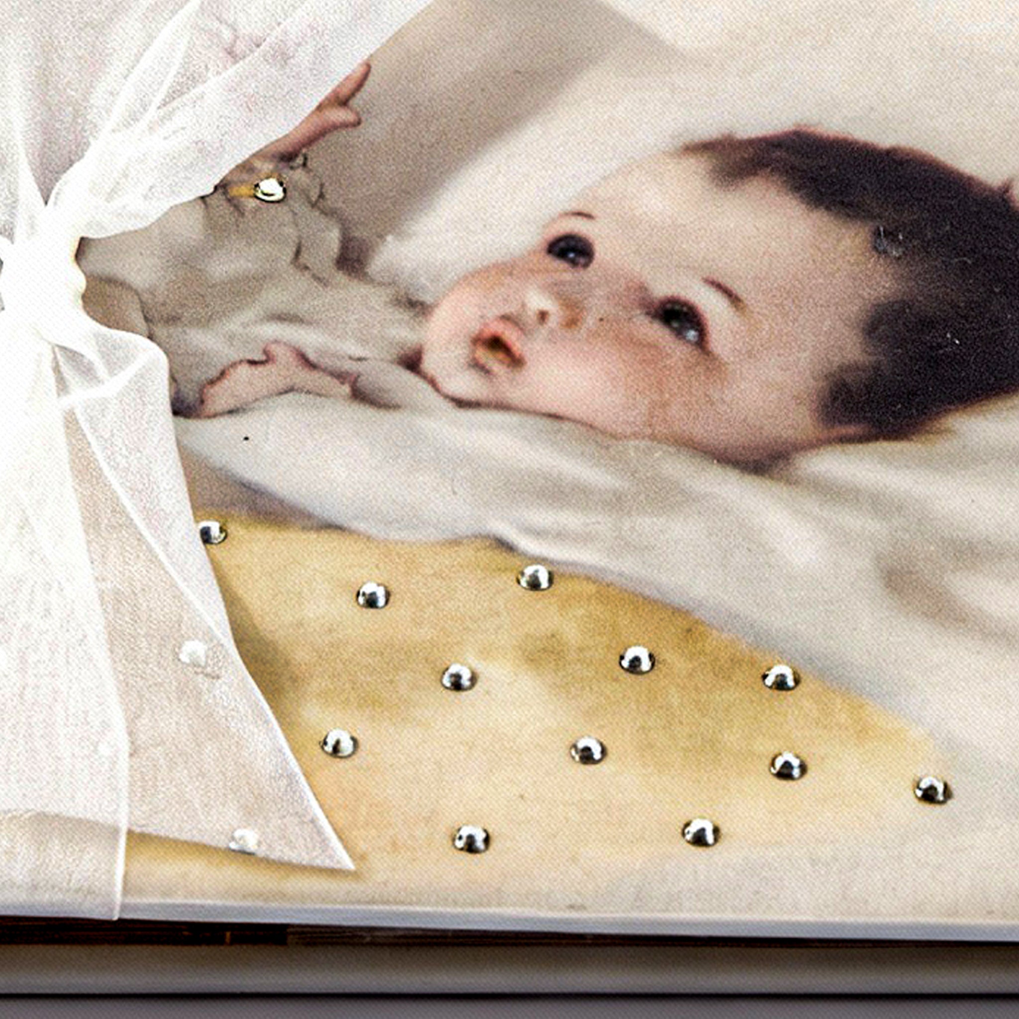 Terra Tradition. Baby Photo Album Studded with Swarovski Crystals