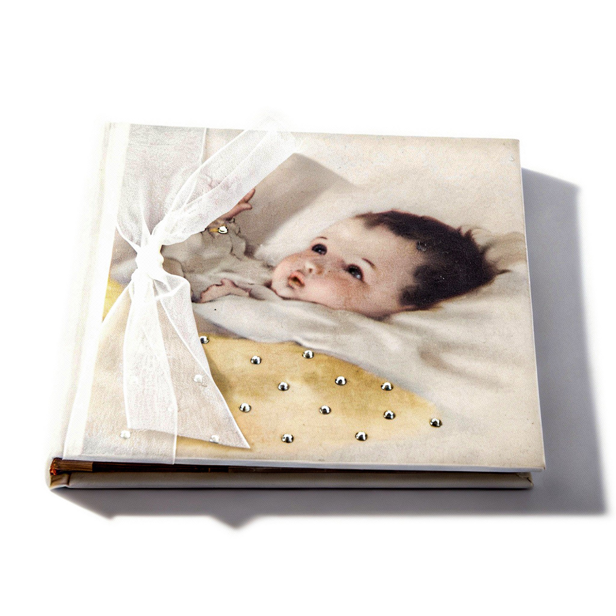 Terra Tradition. Baby Photo Album Studded with Swarovski Crystals
