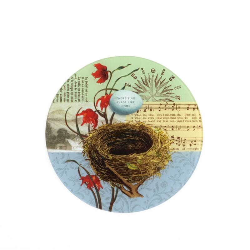 Fringe Studio. Glass Decorative Plate. Medium Size