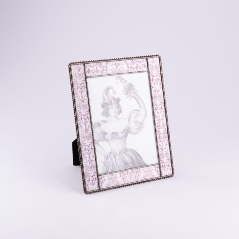 Fringe Studio. White & Purple Picture Frame. Medium Size