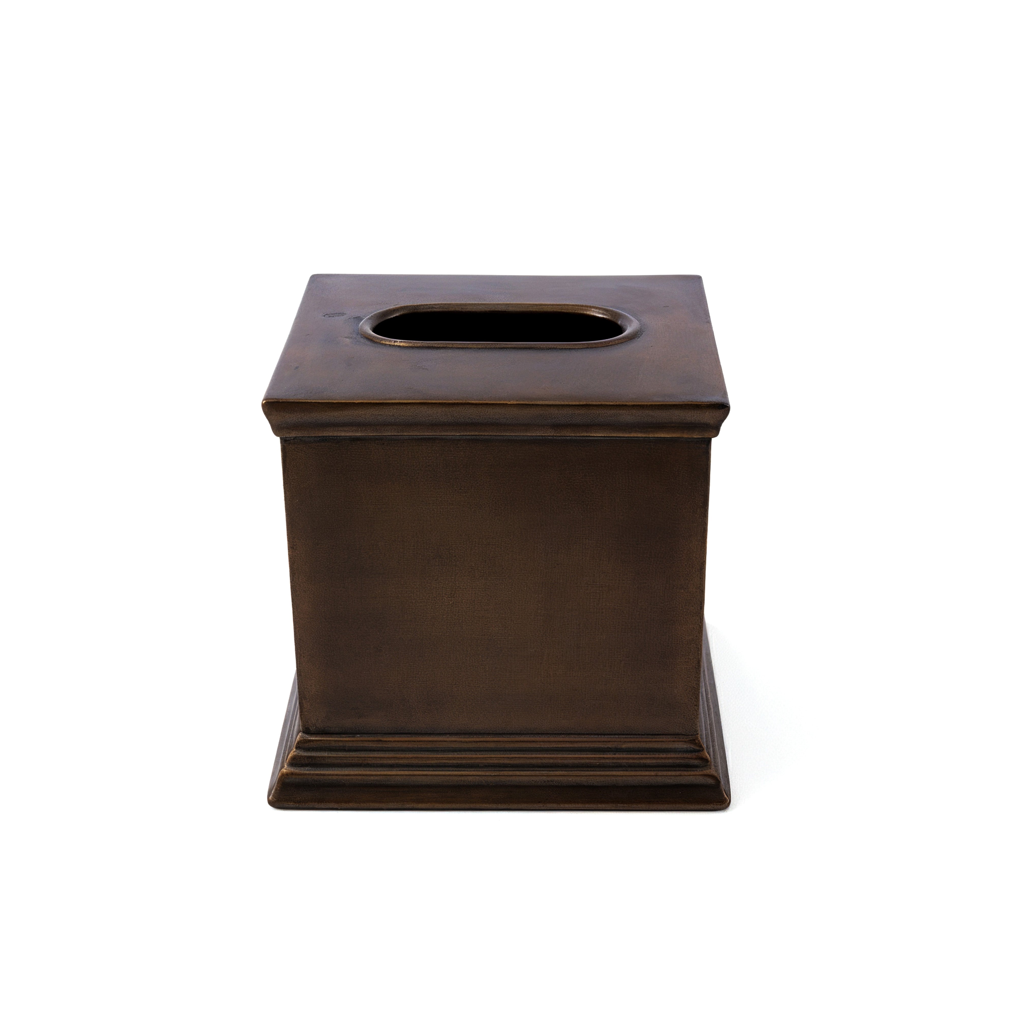 Paradigm Trends. Antique Brass Tissue Box. Medium Size