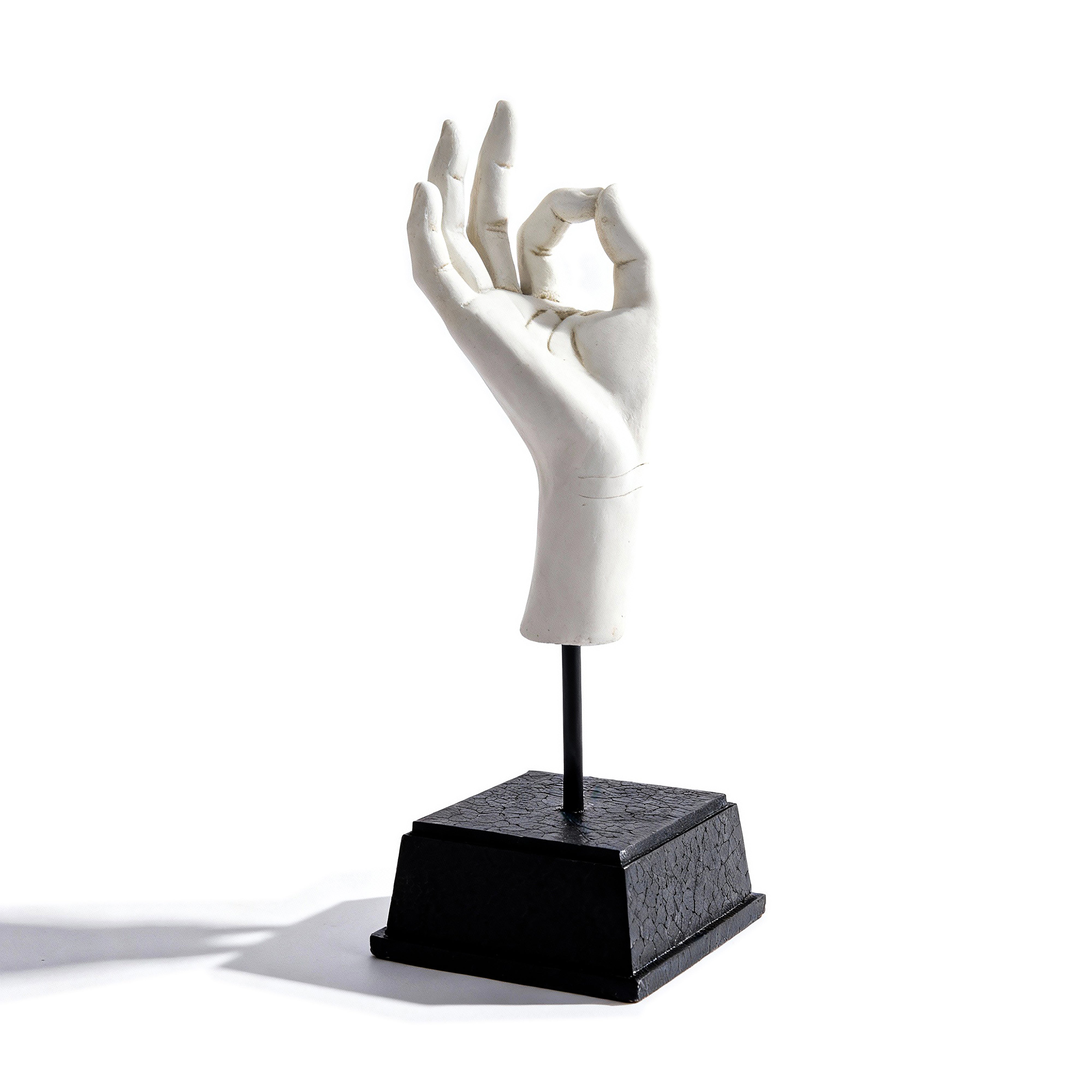 The Merchant Source. White Hand Sculpture