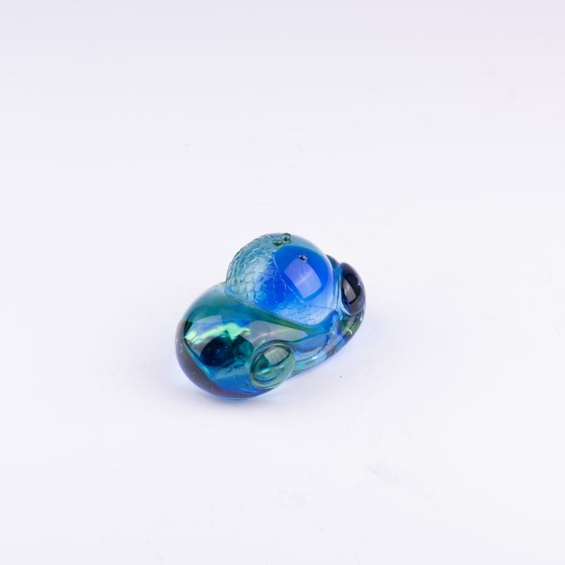 Liuligongfang Glass. Blue Crystal Figurine. Small Size