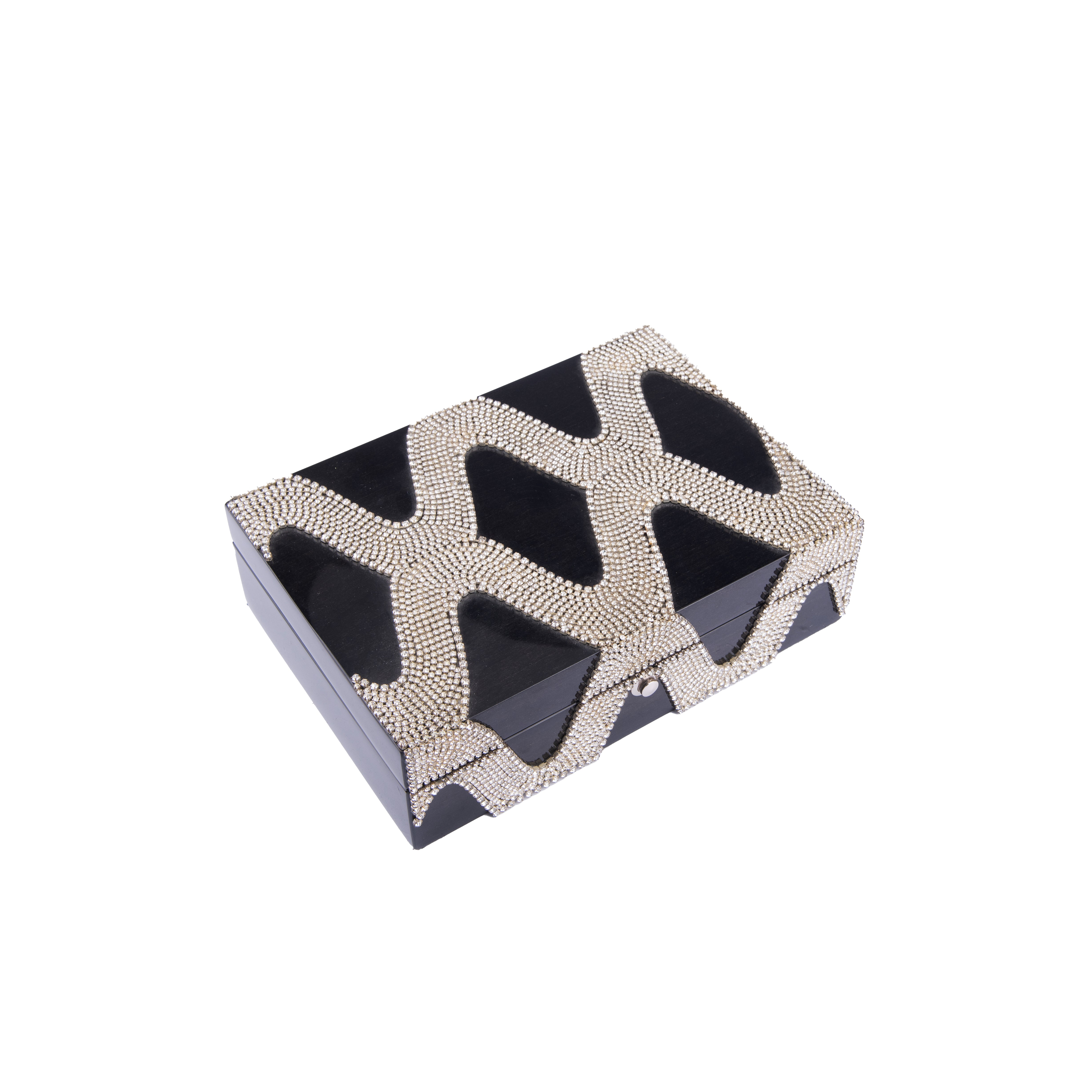 Ferrare With Company. Jewelled Box Studded with Swarovski