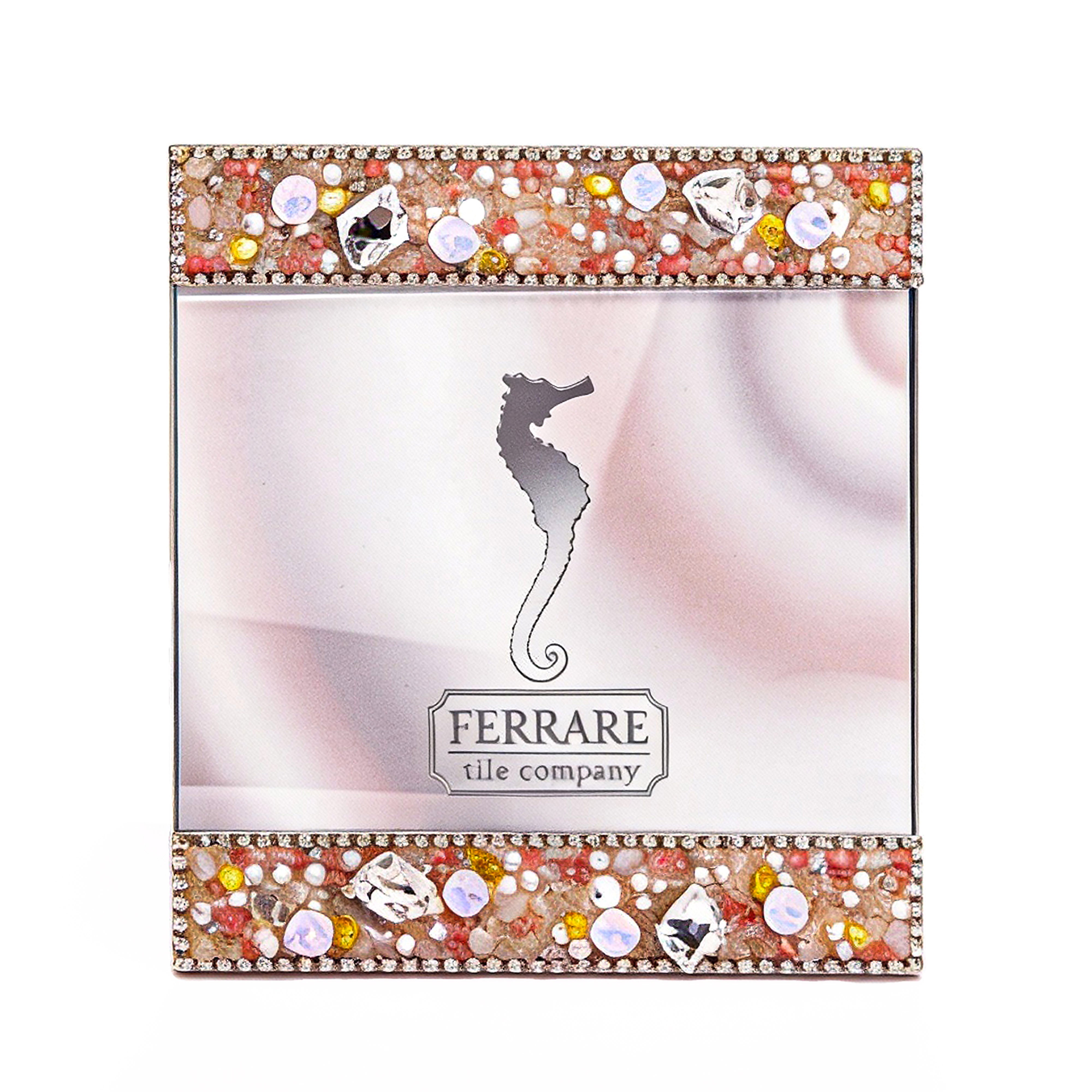 Ferrare With Company. Square Picture Frame Studded with Swarovski