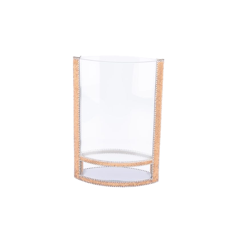 Ferrare With Company. Crystal Vase Studded with Swarovski