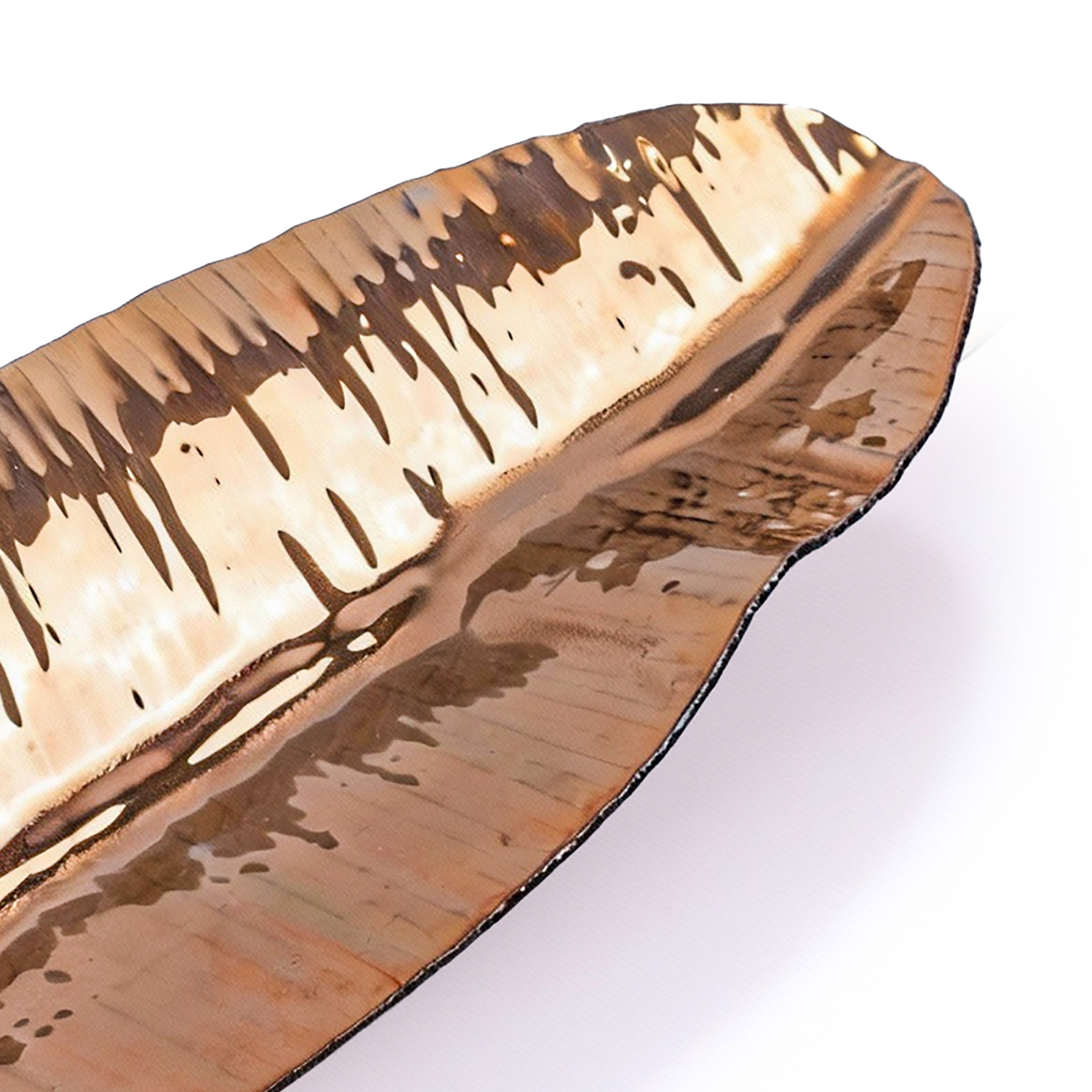 Roberta Schilling Collection. Banana Glass Tray. Large Size