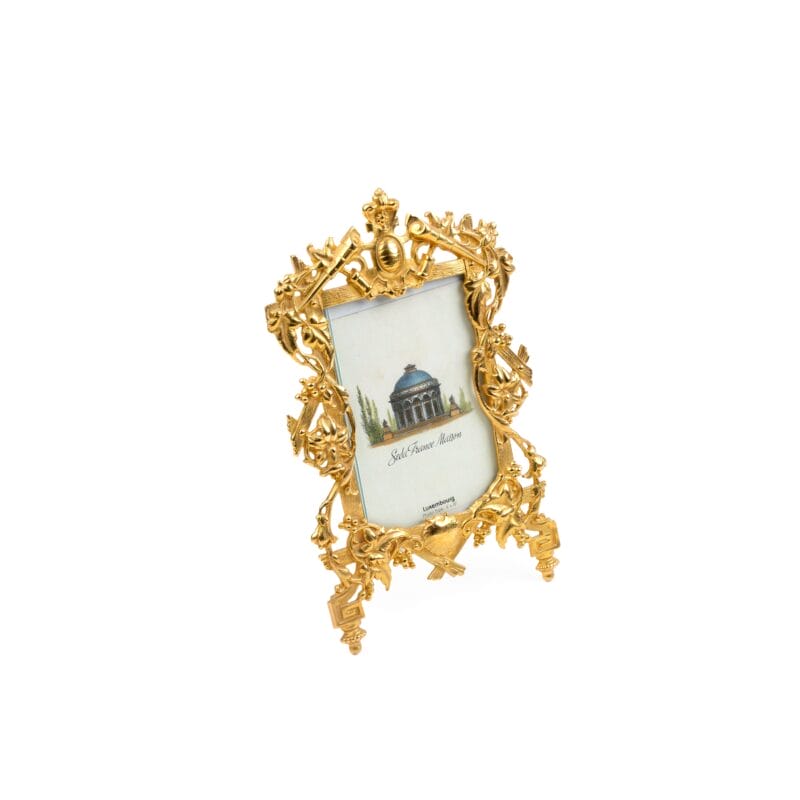 Seda France. Gilded Brass Photo Frame Designed in The Victorian Style. Medium Size