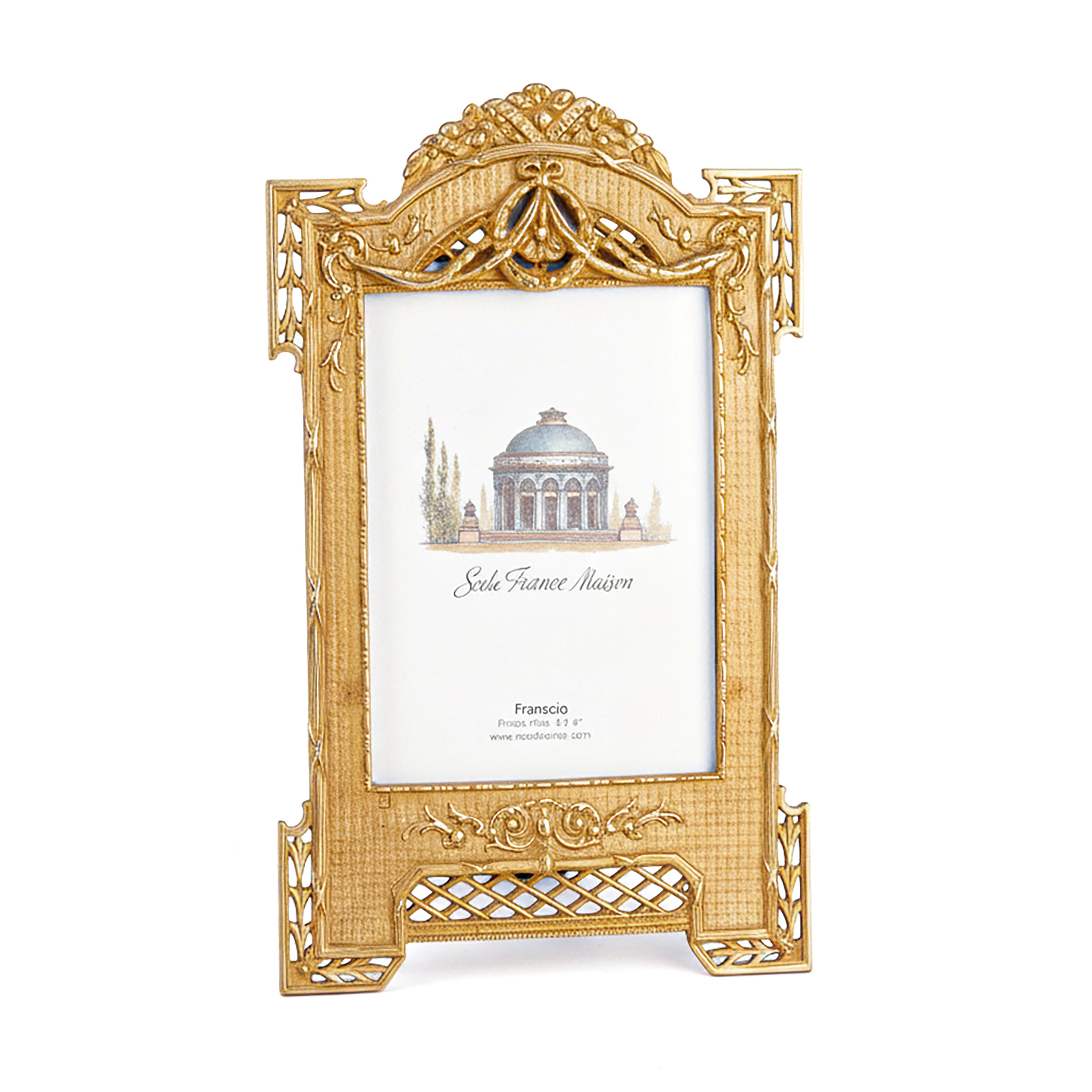 Seda France. Golden Photo Frame in Imperial Design
