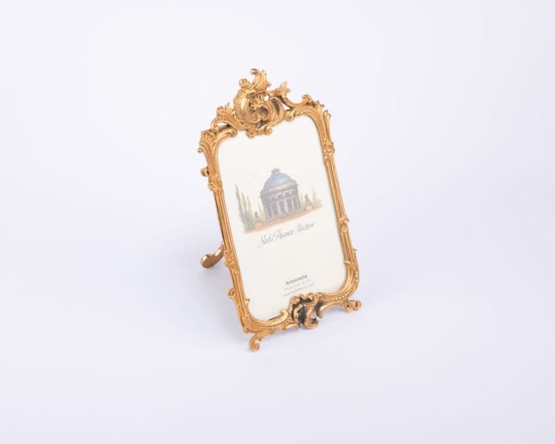 Seda France. Golden Photo Frame in Baroque Design