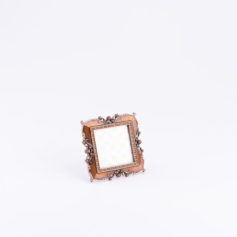 إطار صور برونزي مرصع بالكريستال من إيكولو. صغير الحجم