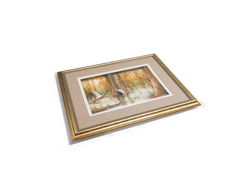 Artall International. Wall Art with Ducks In Nature Scenery. Large Size