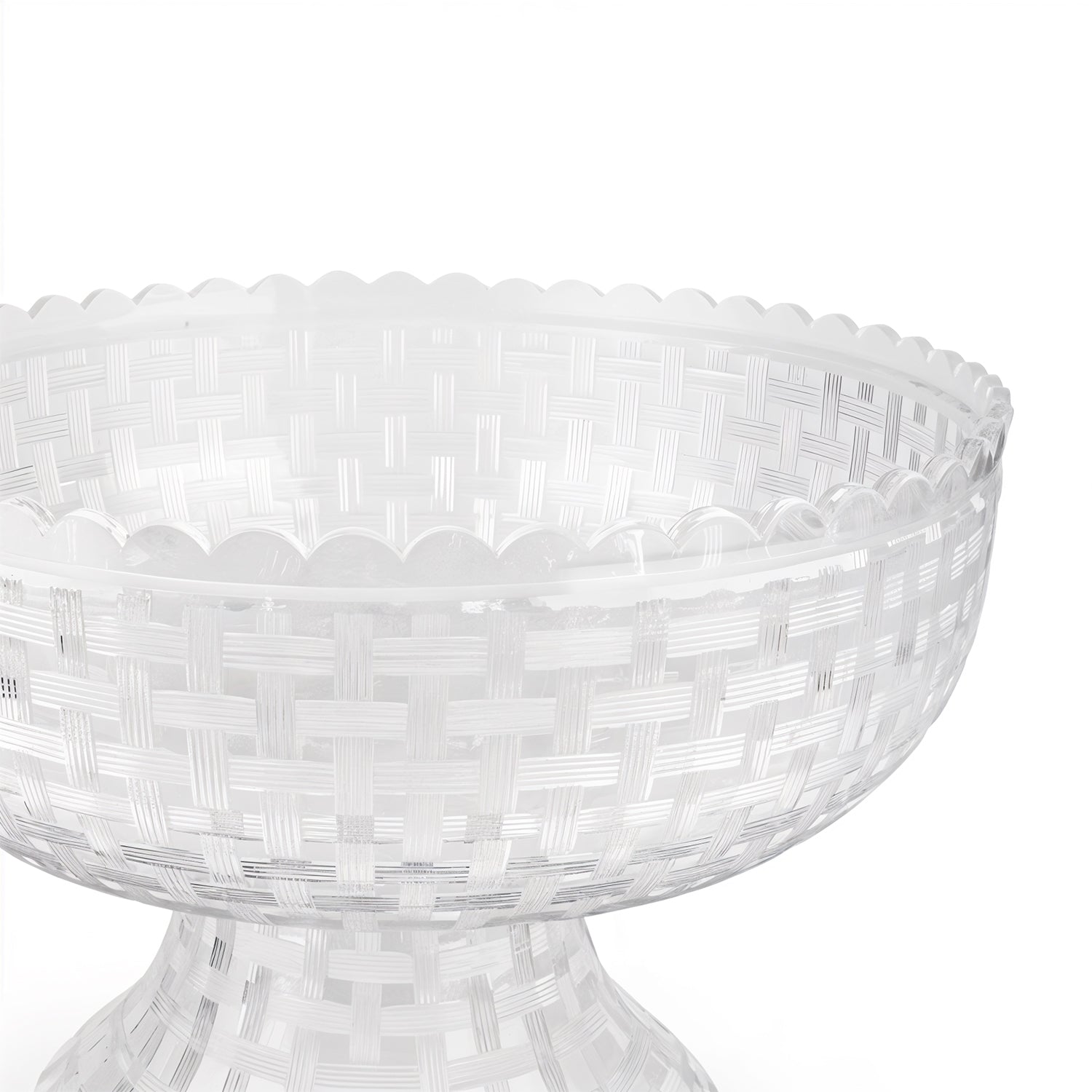 William Yeoward. Crystal Punch Bowl and Pedestal Chloe, Limited Piece from Poland