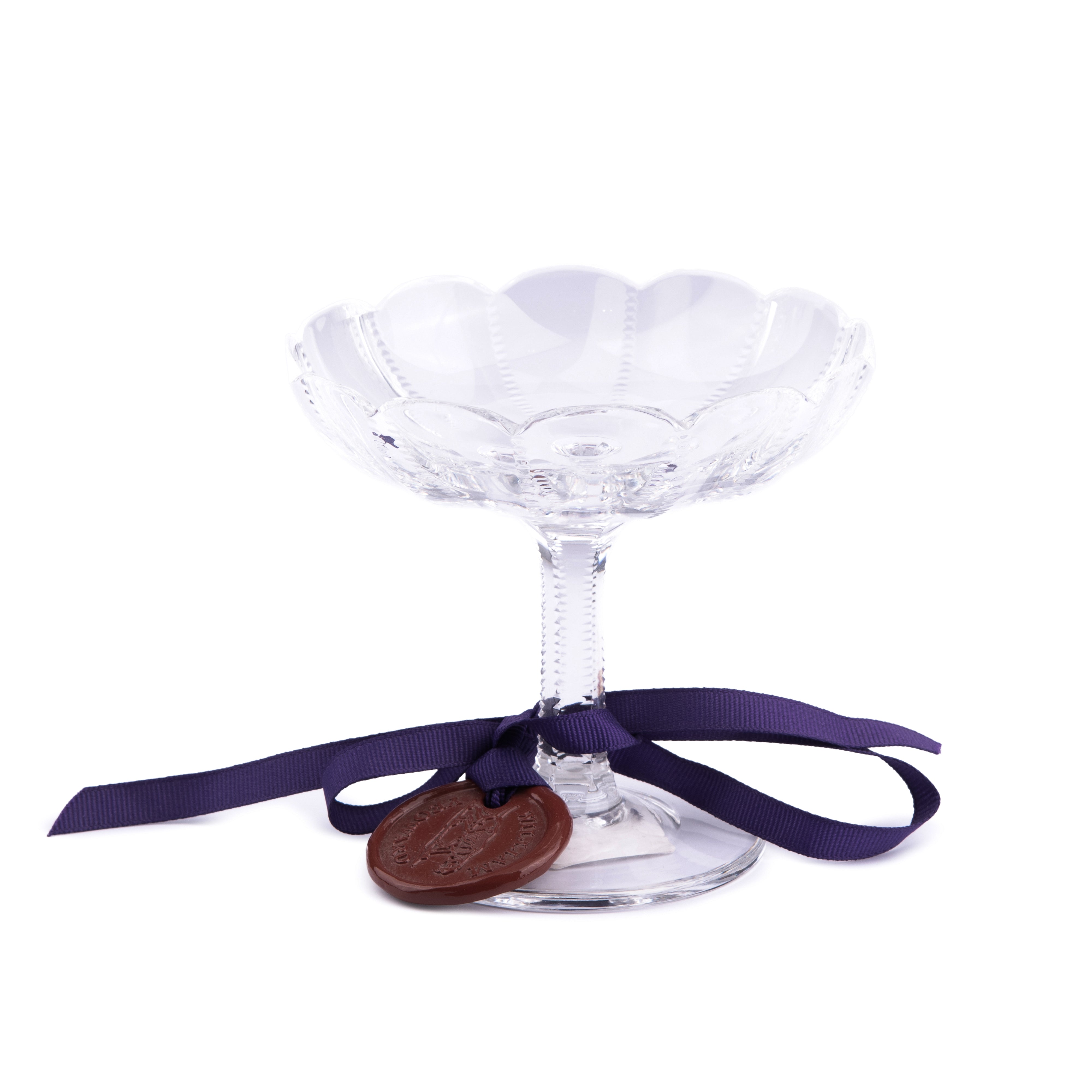 William Yeoward. Engraved Crystal Dessert Bowl