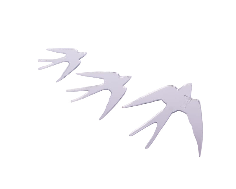 Liscious. Set of 3 Magnetic Mirrors in Birds Shape. Small Size