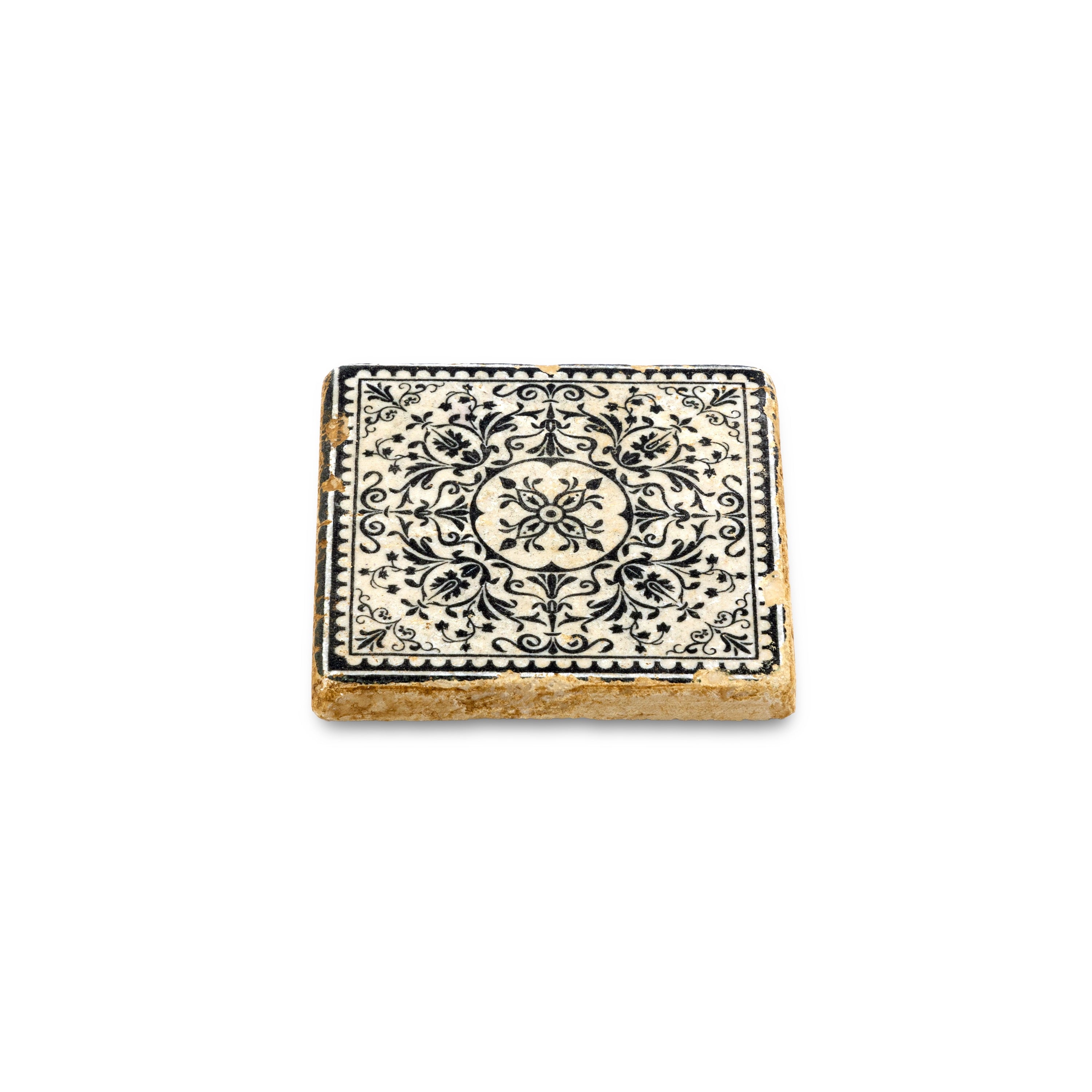 The Metropolitan Museum Of Art. Porcelain Coaster with Floral Pattern. Small Size