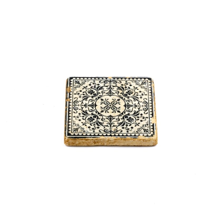The Metropolitan Museum Of Art. Porcelain Coaster with Floral Pattern. Small Size