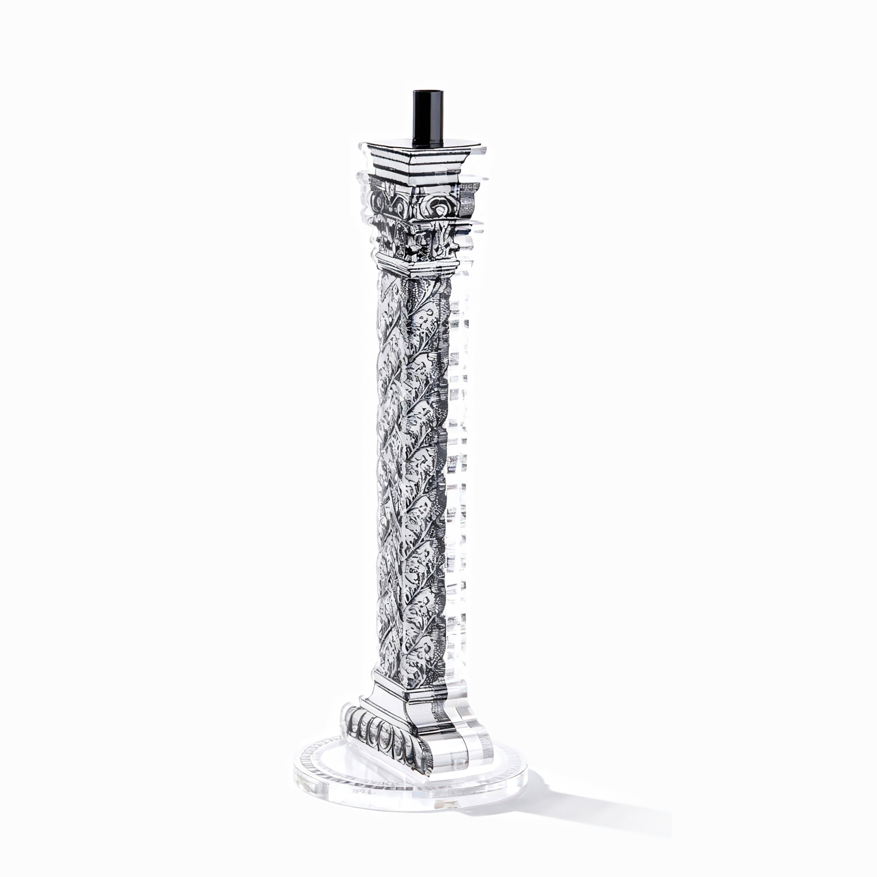 Exclusively available at Idée Art. Imperial Silver Candle Holder. Large Size