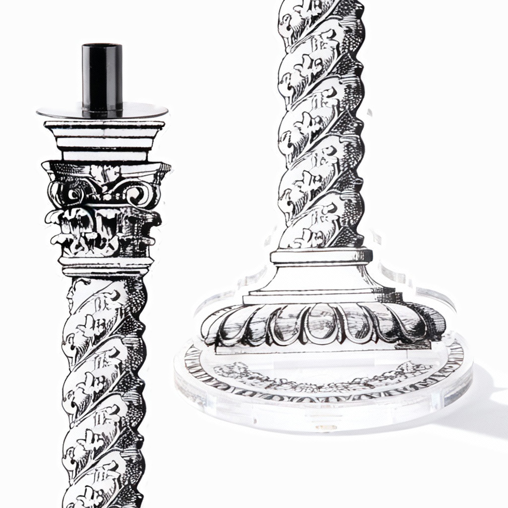 Exclusively available at Idée Art. Imperial Silver Candle Holder. Large Size
