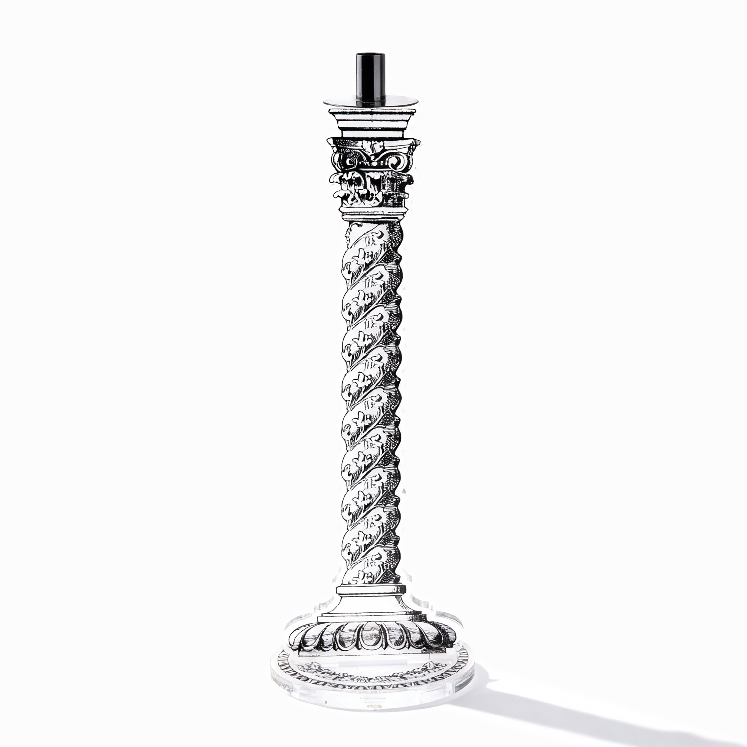 Exclusively available at Idée Art. Imperial Silver Candle Holder. Large Size