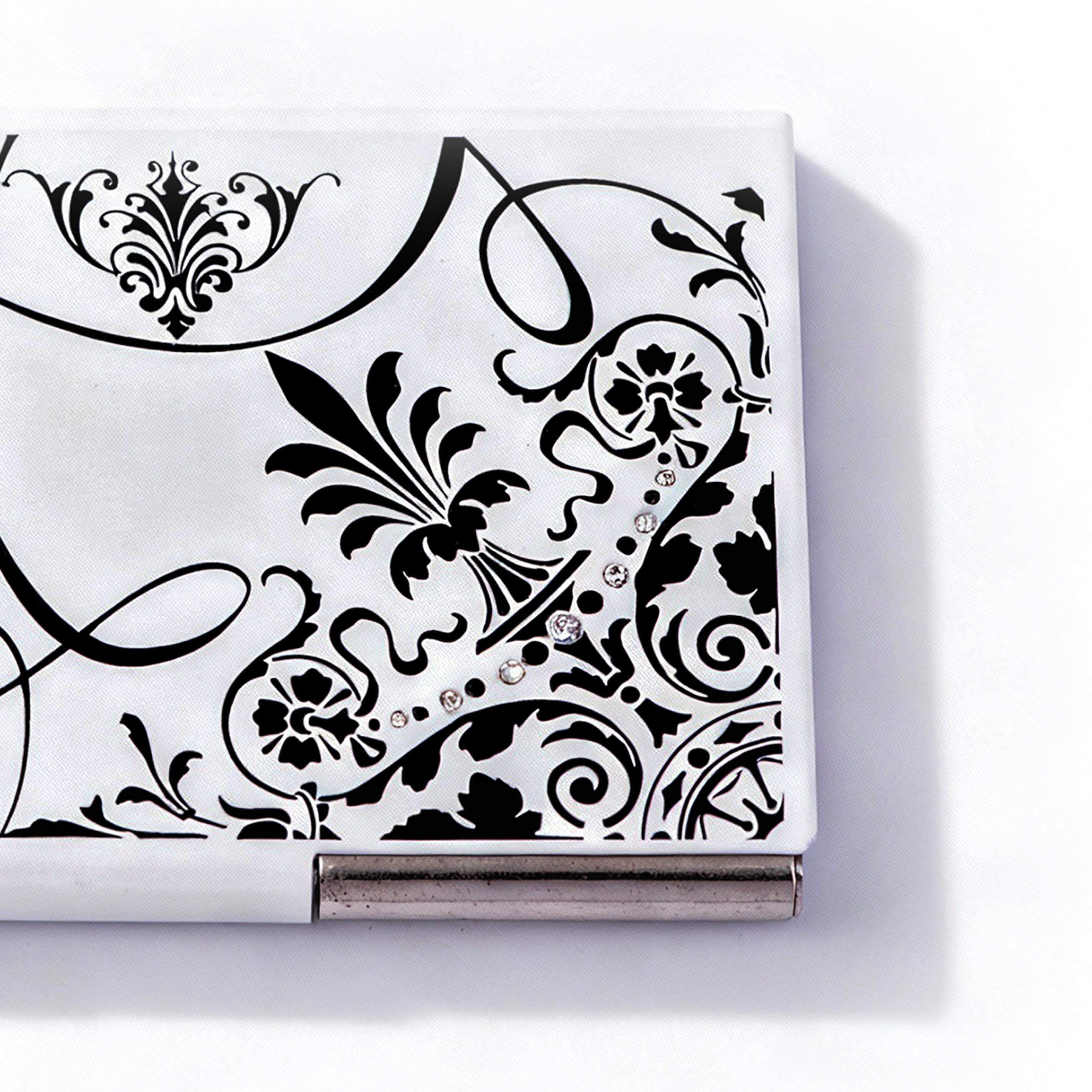 Triple C Design. Black & White Card Holder. Small Size
