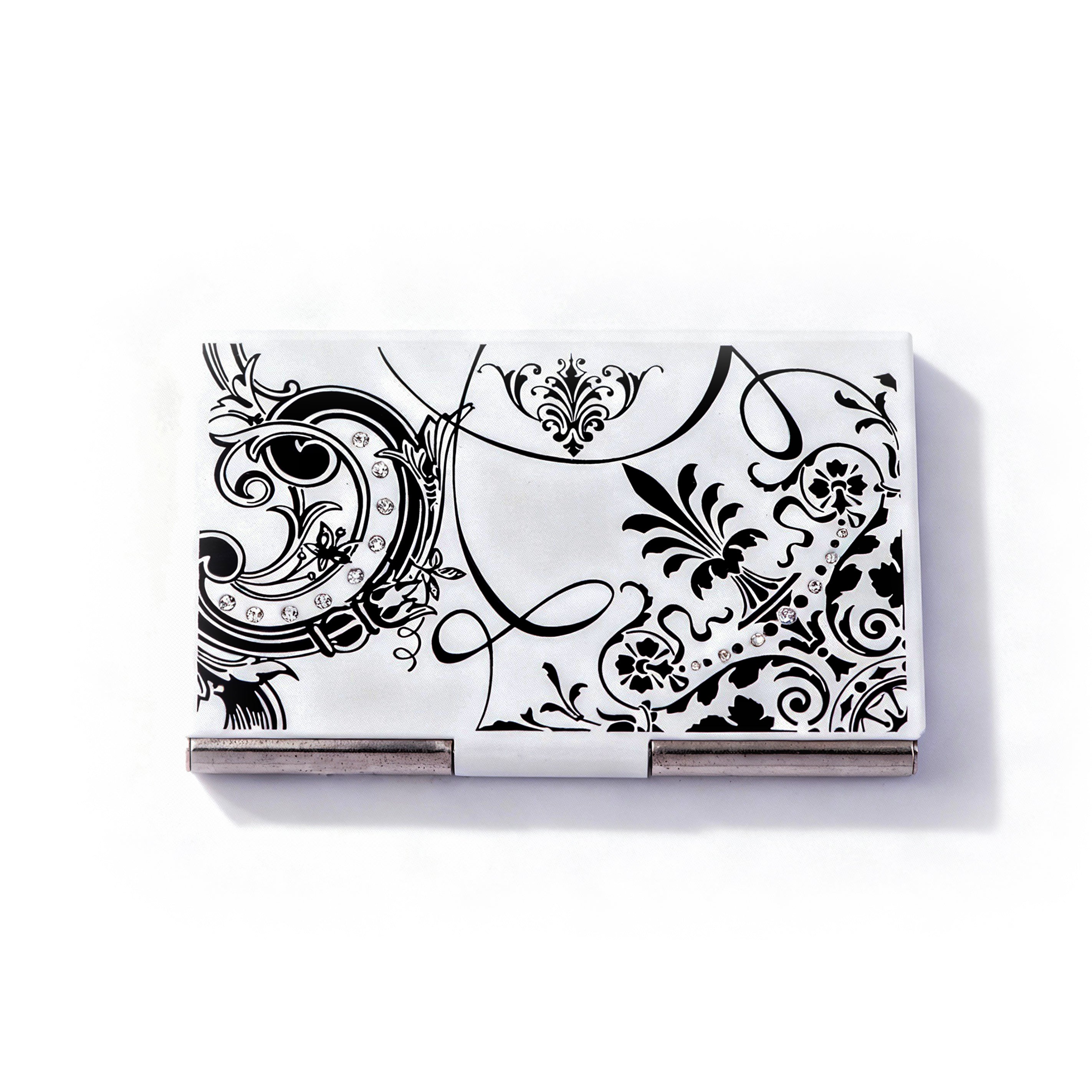 Triple C Design. Black & White Card Holder. Small Size