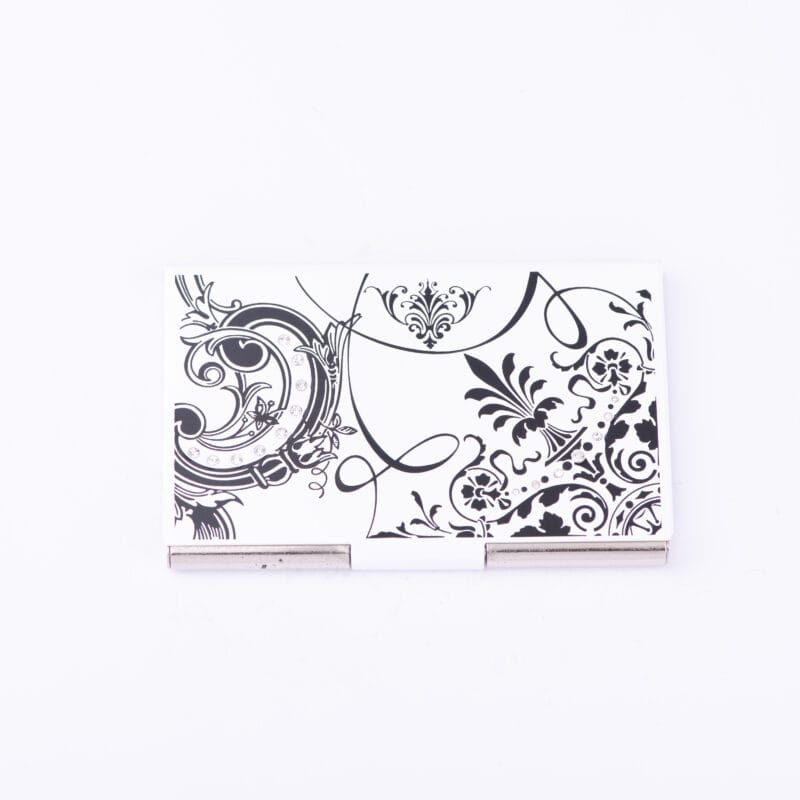 Triple C Design. Black & White Card Holder. Small Size