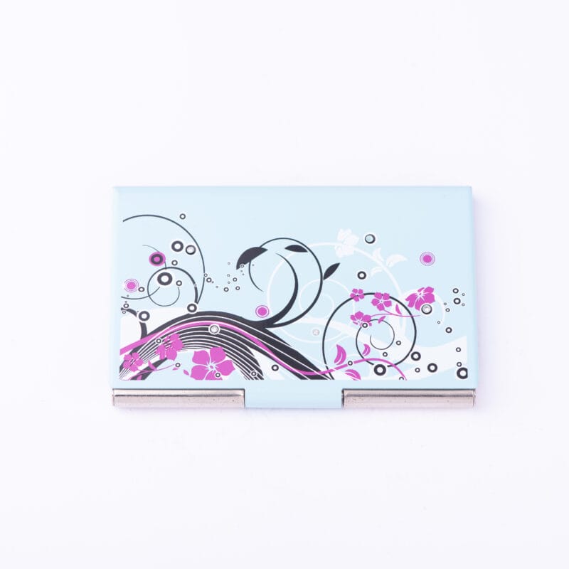 Triple C Design. Glam Blue Card Holder. Small Size