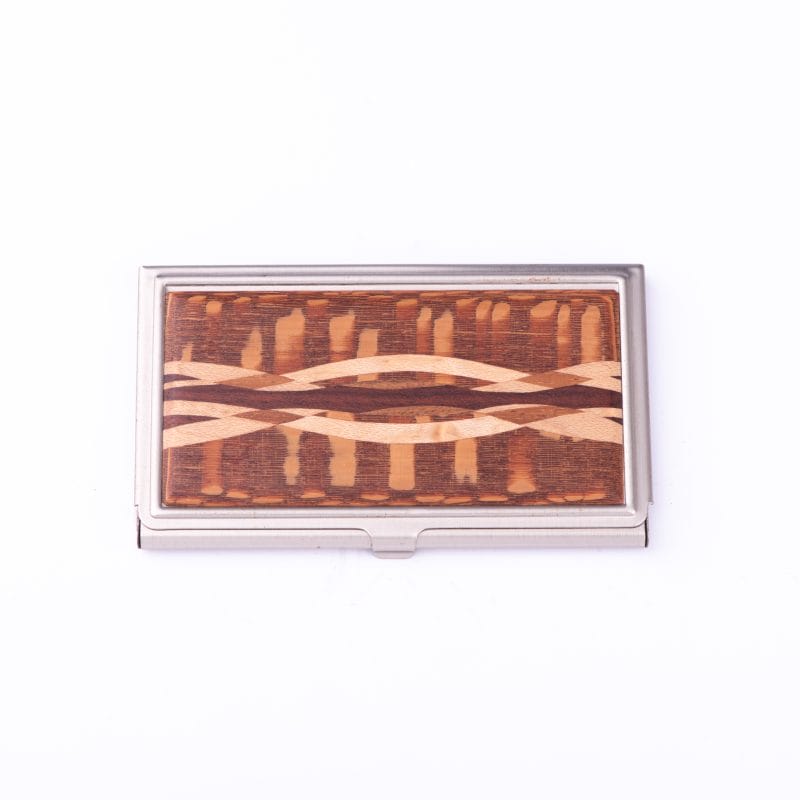 Davin Kesler. Inlay Wooden Handmade Card Holder. Special Print