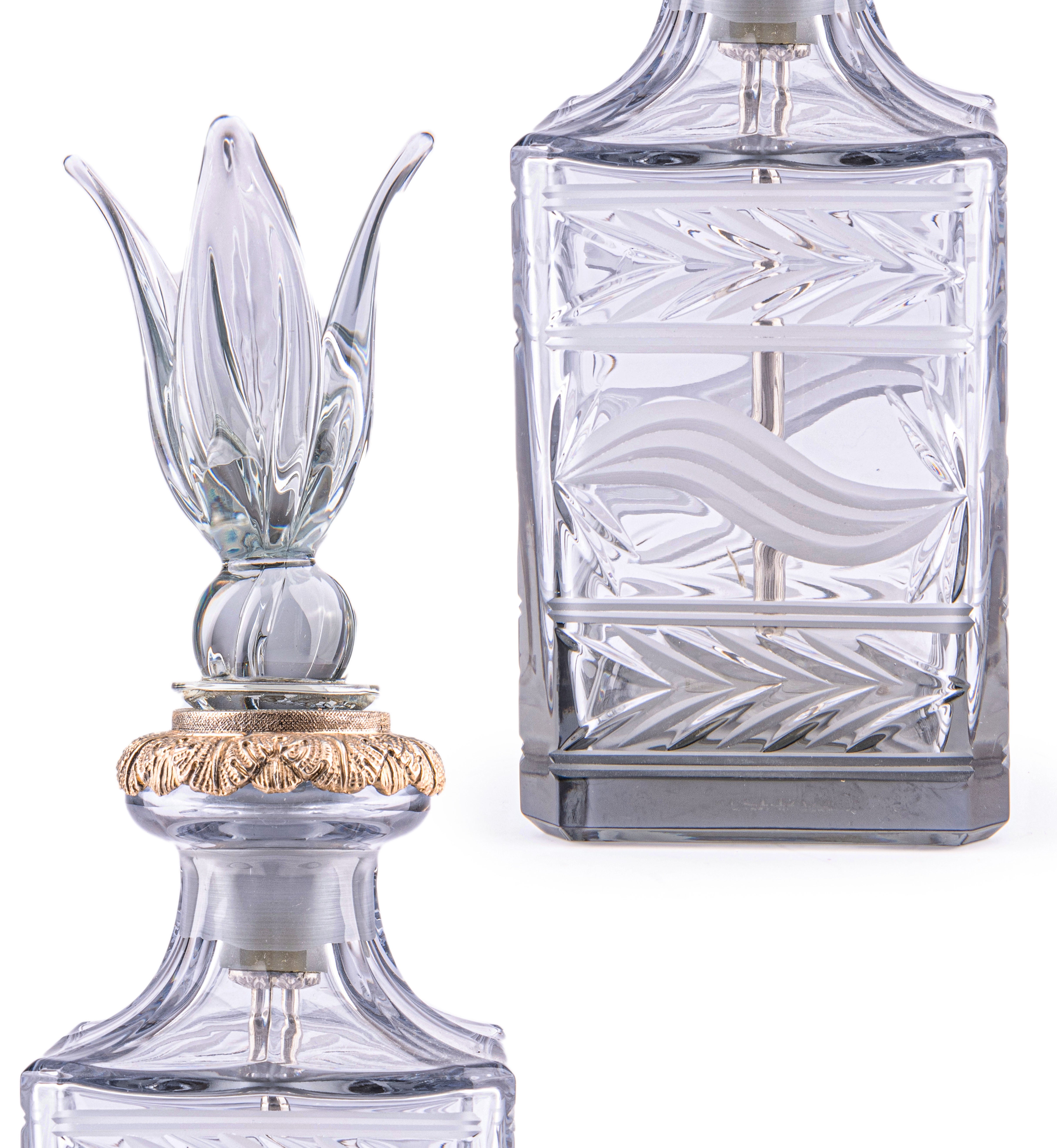 Baldi. Calla Square Crystal Perfume Bottle. 780 ML