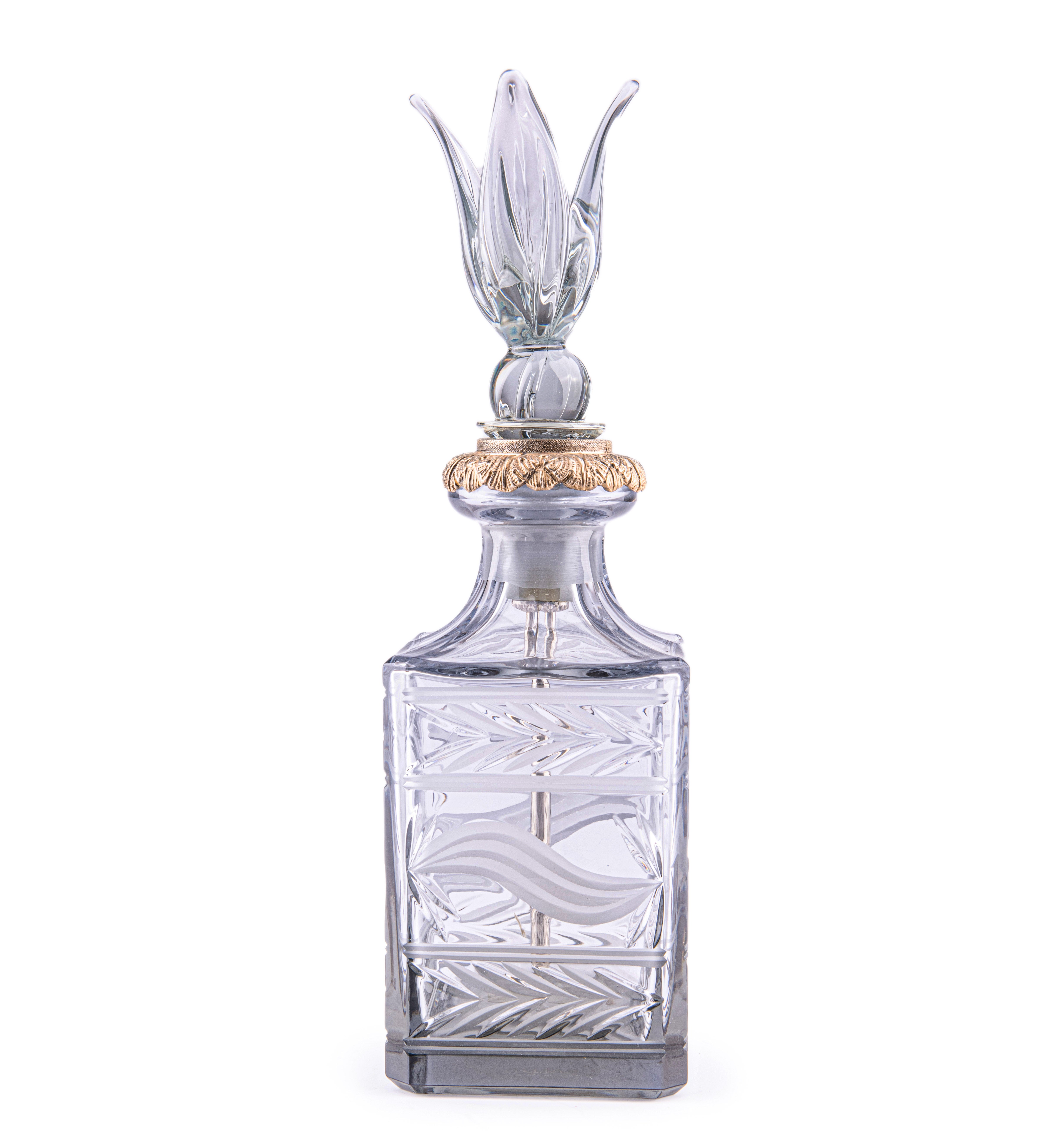 Baldi. Calla Square Crystal Perfume Bottle. 780 ML