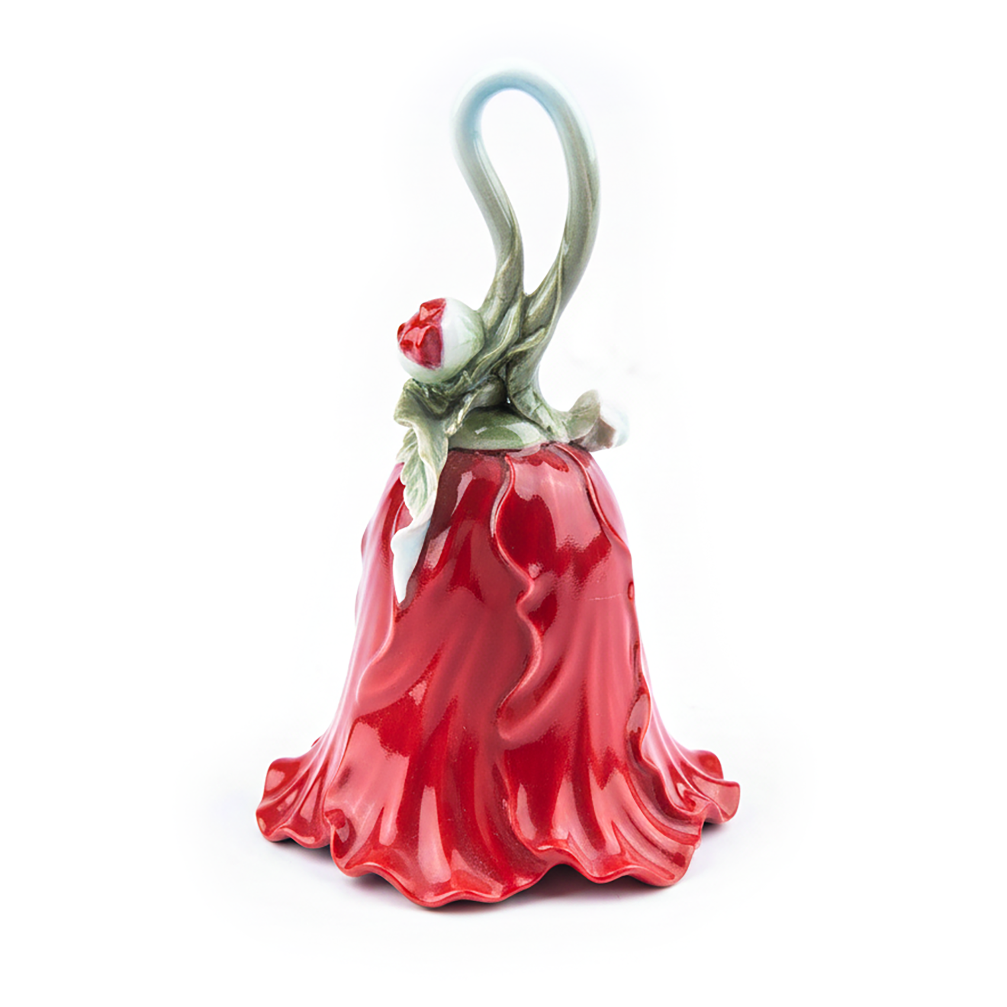 Franz Collection. Bell Shaped Figurine in Common Poppy Design