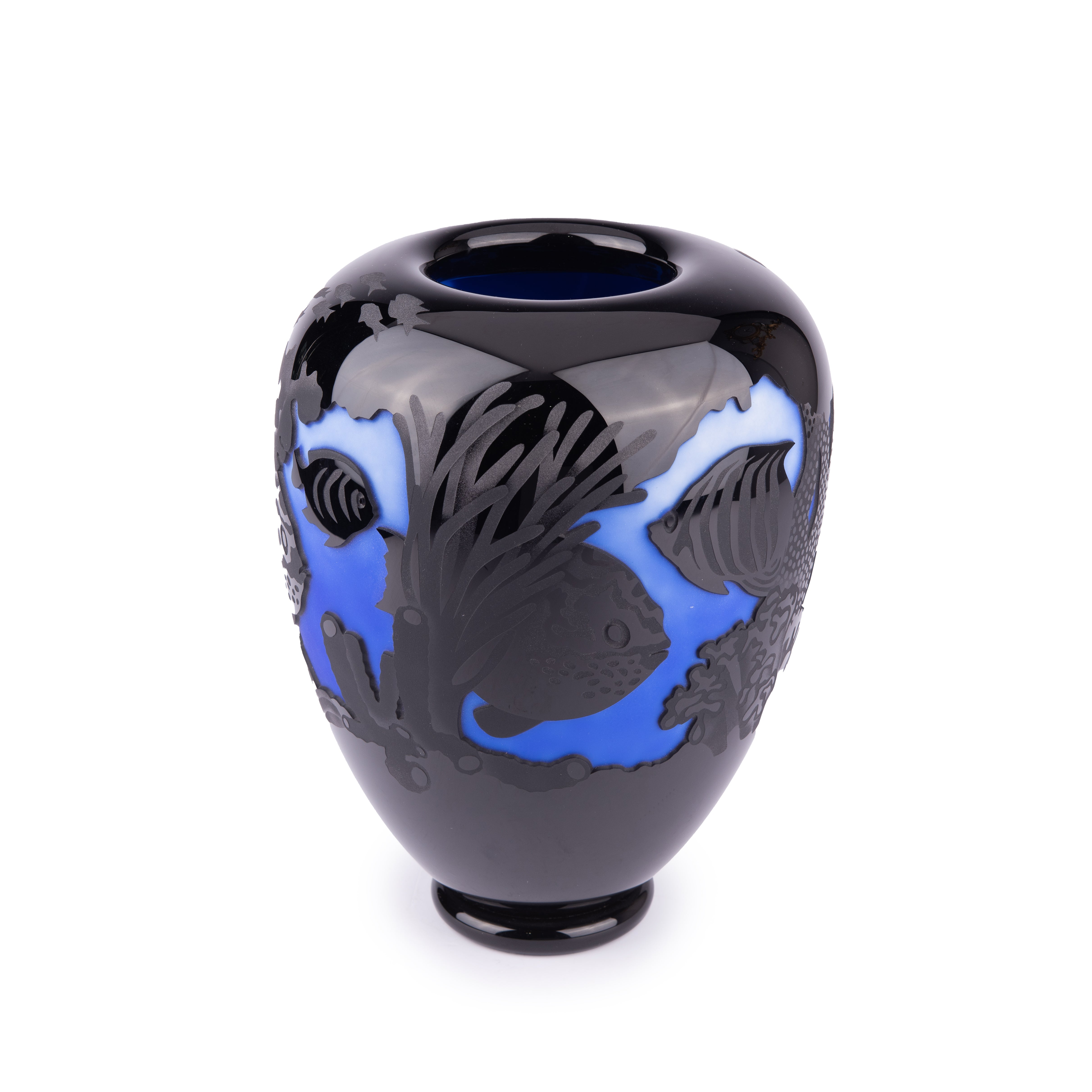 Saigon Interiors. Crystal Vase. Large Size