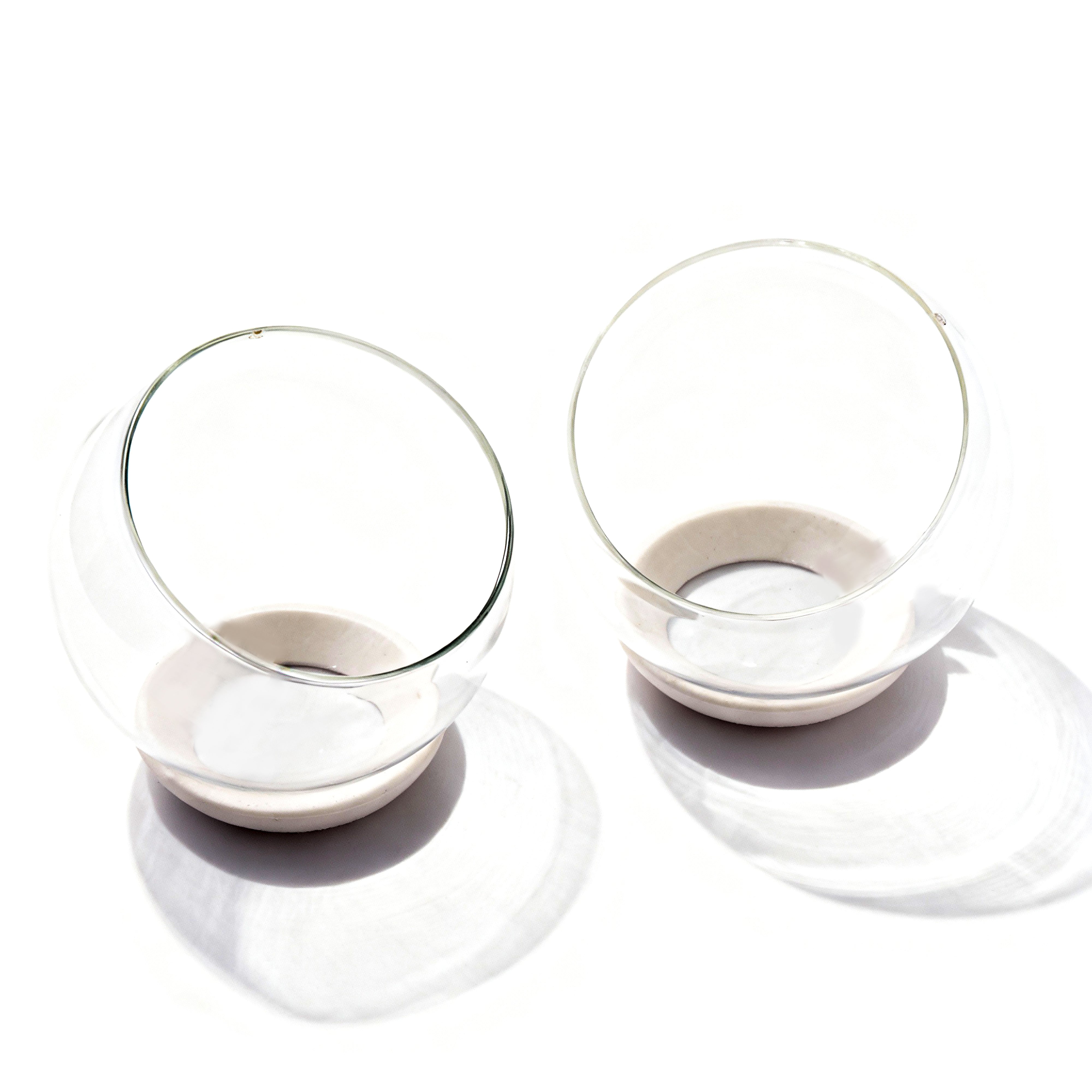 Silo Design. A Set of 2 Crystal Serving Bowls. Available in 2 Sizes