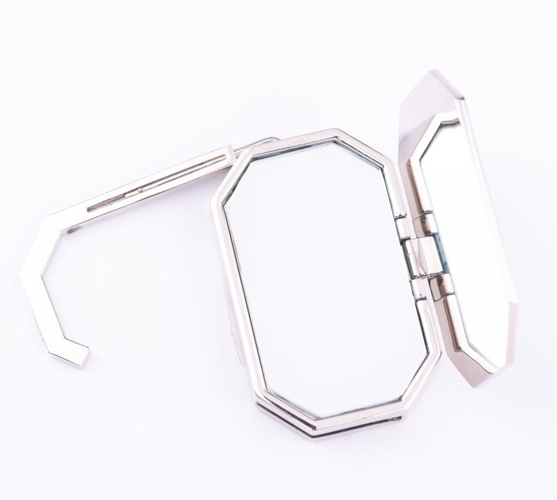 Mon Mode. Grey Leather Purse Hook. Small Size