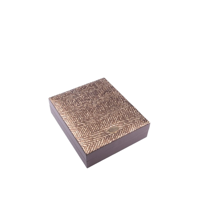 Renzo Romagnoli. Bridge Set Playing Cards Box in Snake Print. Medium Size